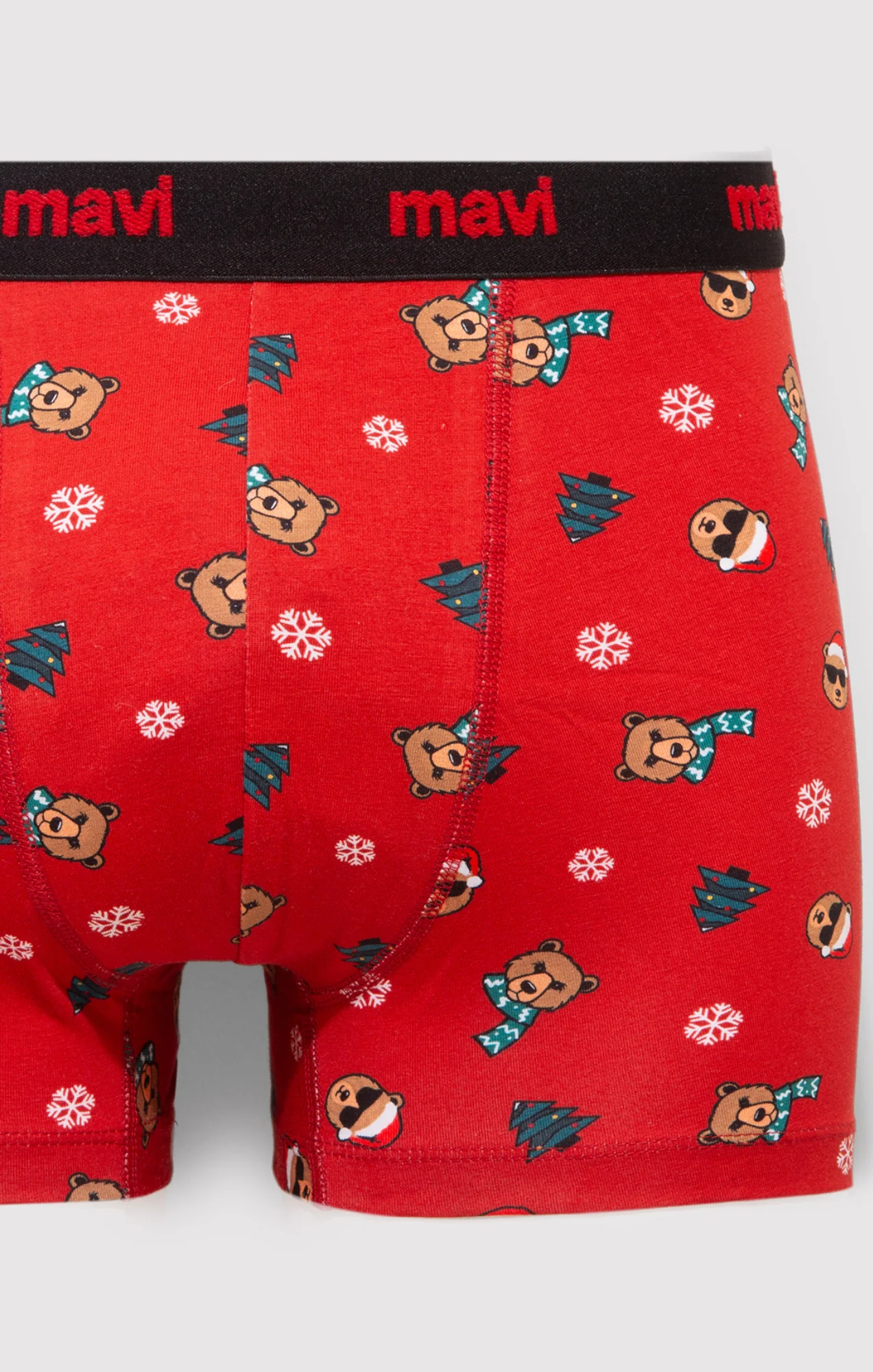 BOXER BRIEFS IN TRUE RED - Image 2