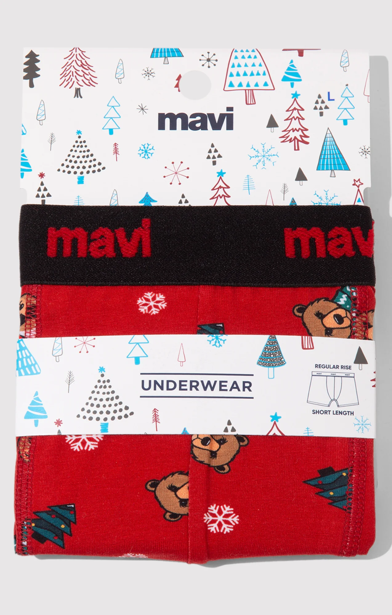 BOXER BRIEFS IN TRUE RED - Image 3