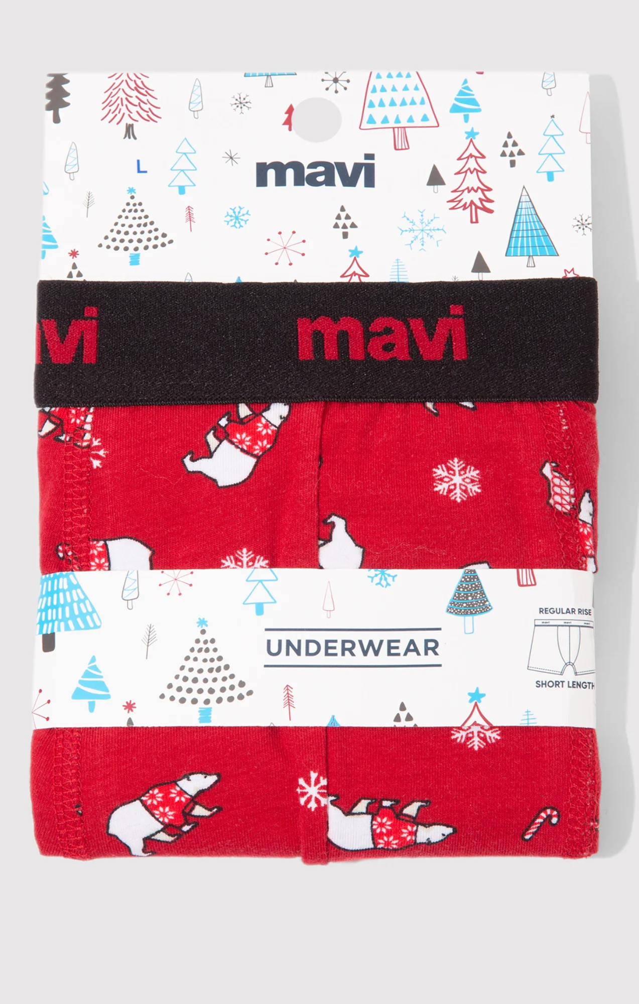 BOXER BRIEFS IN TRUE RED - Image 3