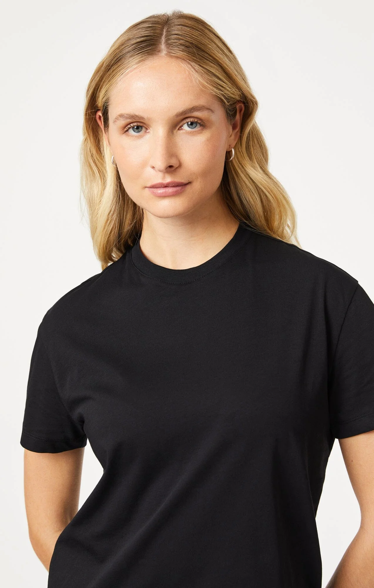 CREW NECK T-SHIRT IN BLACK - Image 6