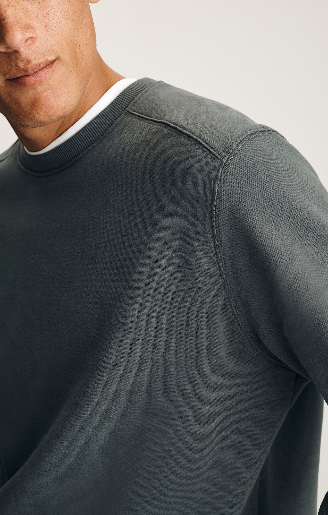CREW NECK SWEATSHIRT IN URBAN CHIC - Image 3
