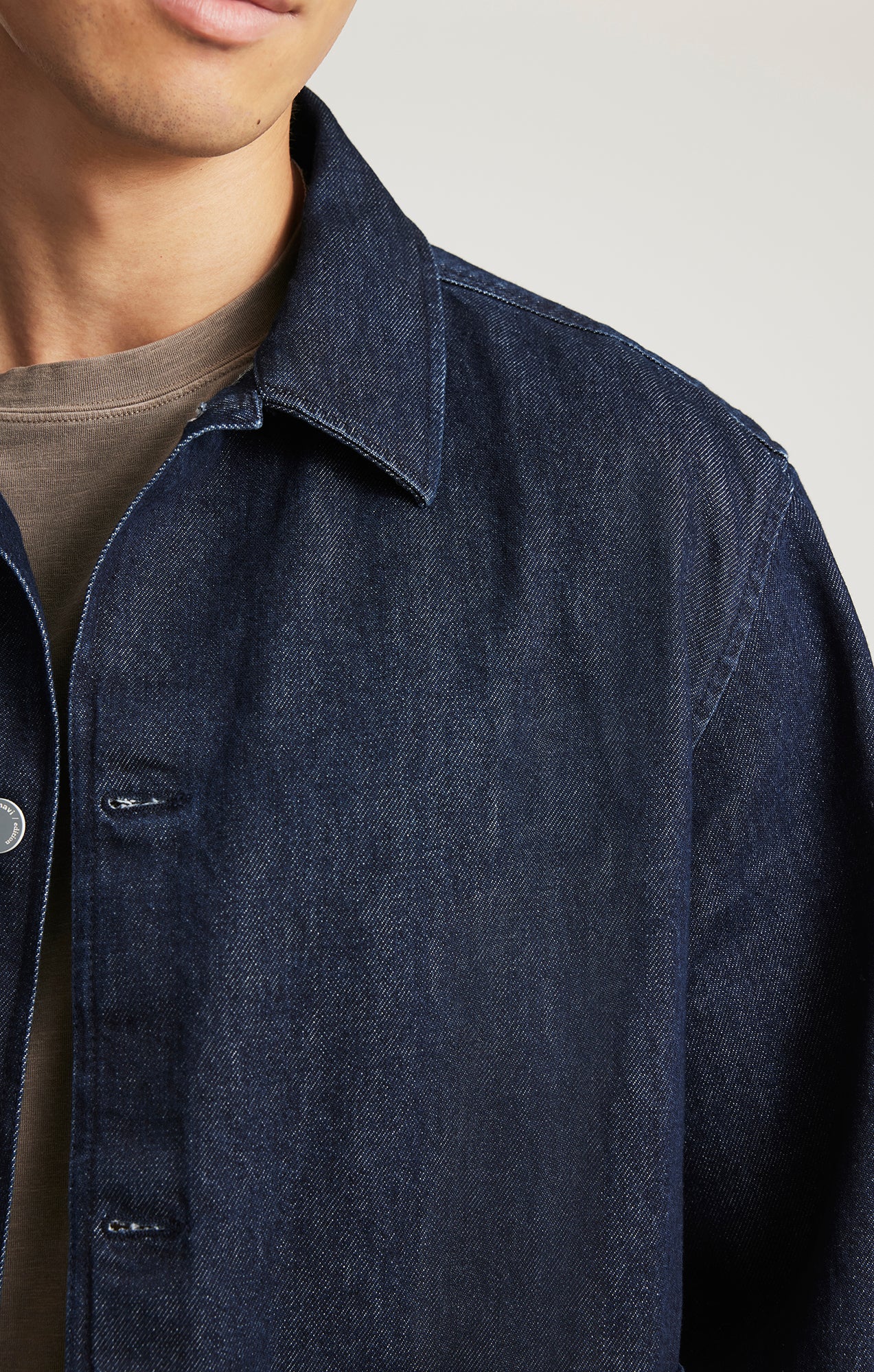EDITION DOUBLE POCKET OVERSHIRT IN DARK INDIGO - Image 4