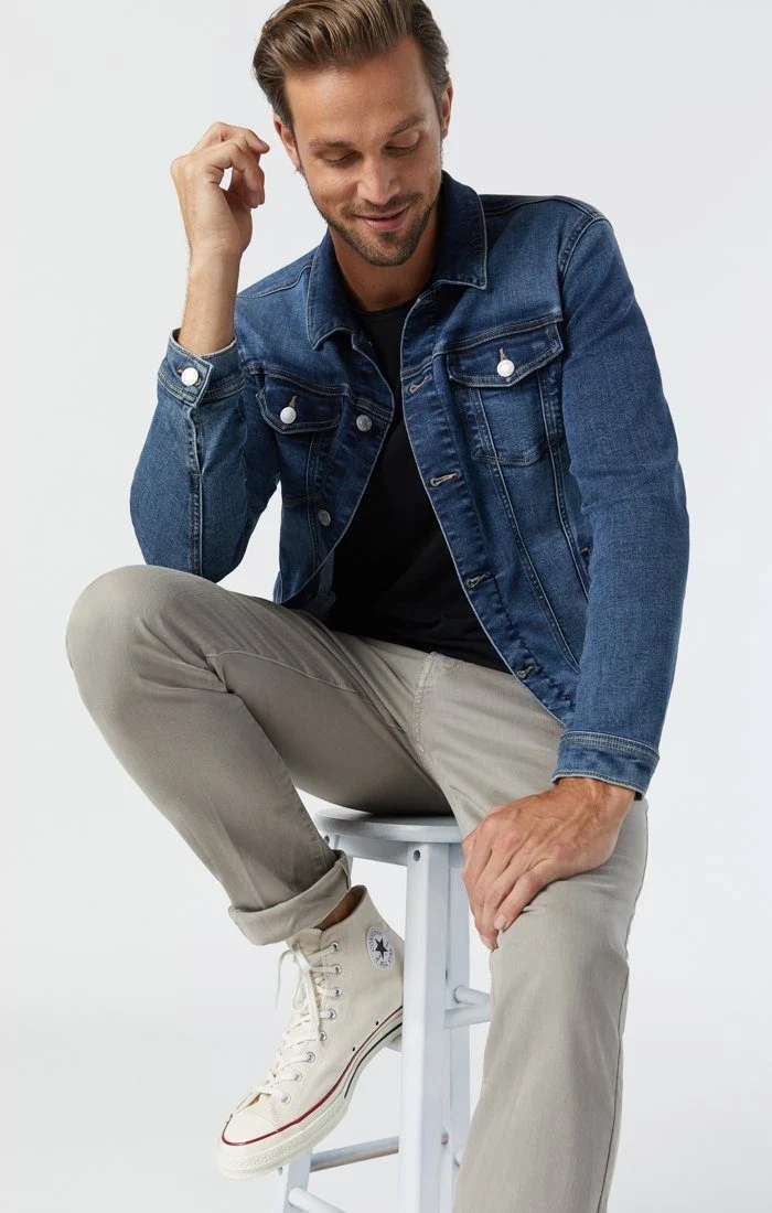 FRANK JACKET IN DARK FOGGY FEATHER BLUE - Image 7