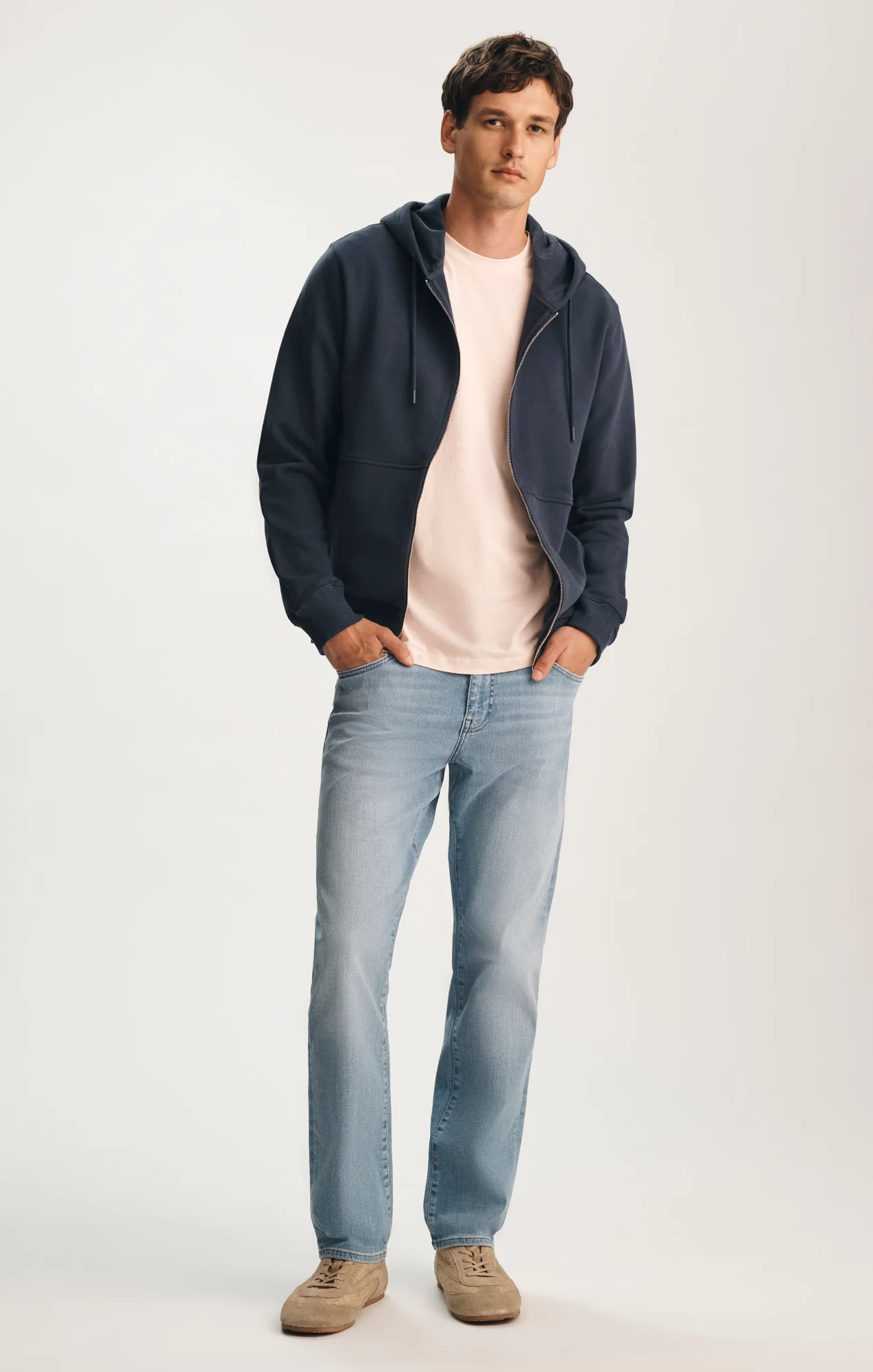FULL ZIP HOODIE IN BLUE NIGHTS - Image 4