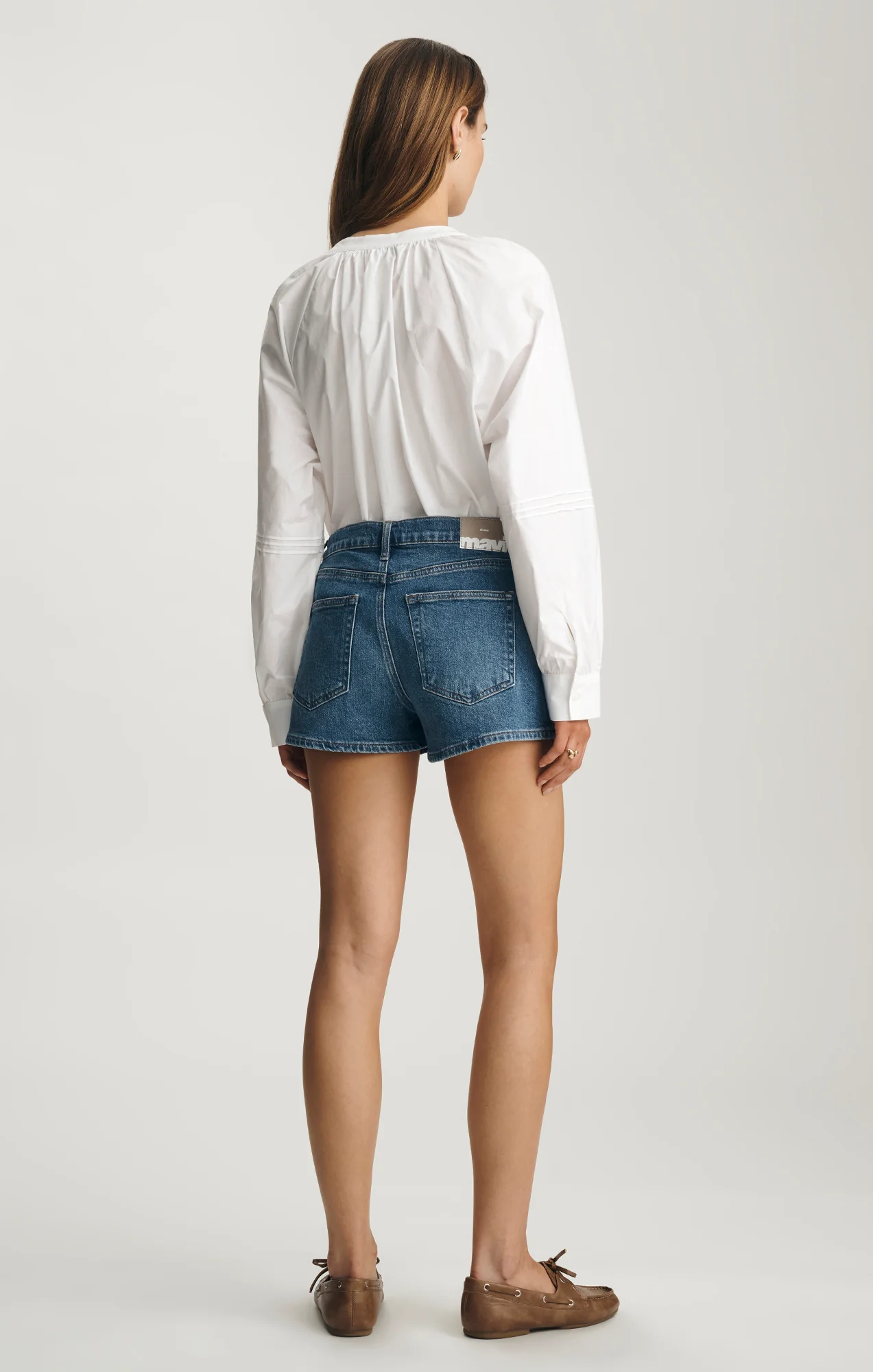 GARCIA MINI SHORTS IN MID BRUSHED CLASSIC BLUE - Image 2