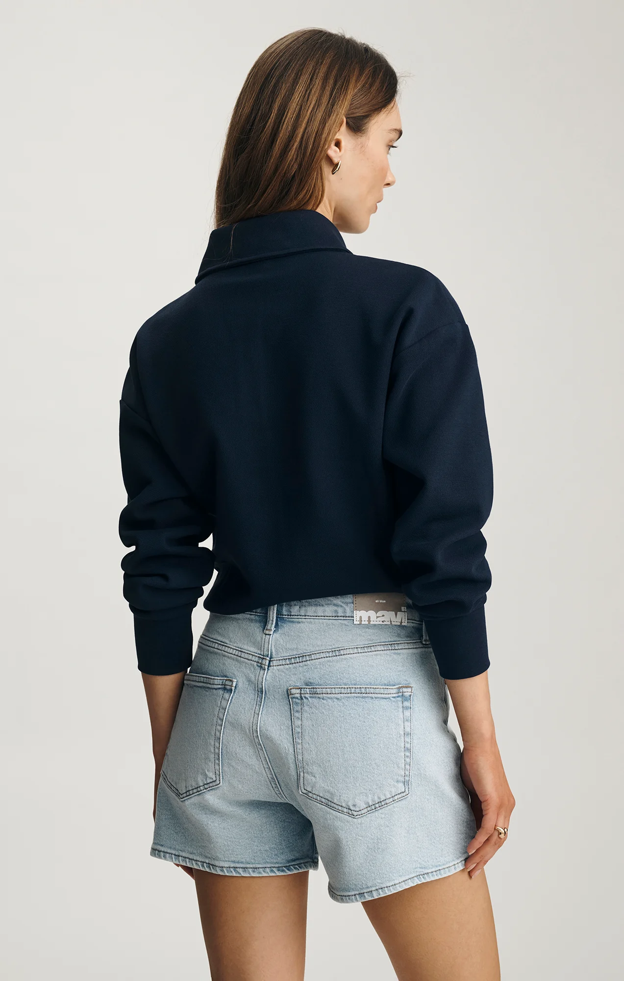 HEIDI SHORTS IN LIGHT BRUSHED CLASSIC BLUE - Image 4