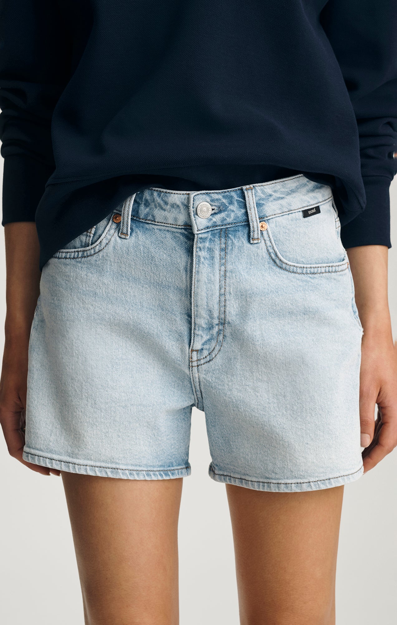 HEIDI SHORTS IN LIGHT BRUSHED CLASSIC BLUE - Image 6