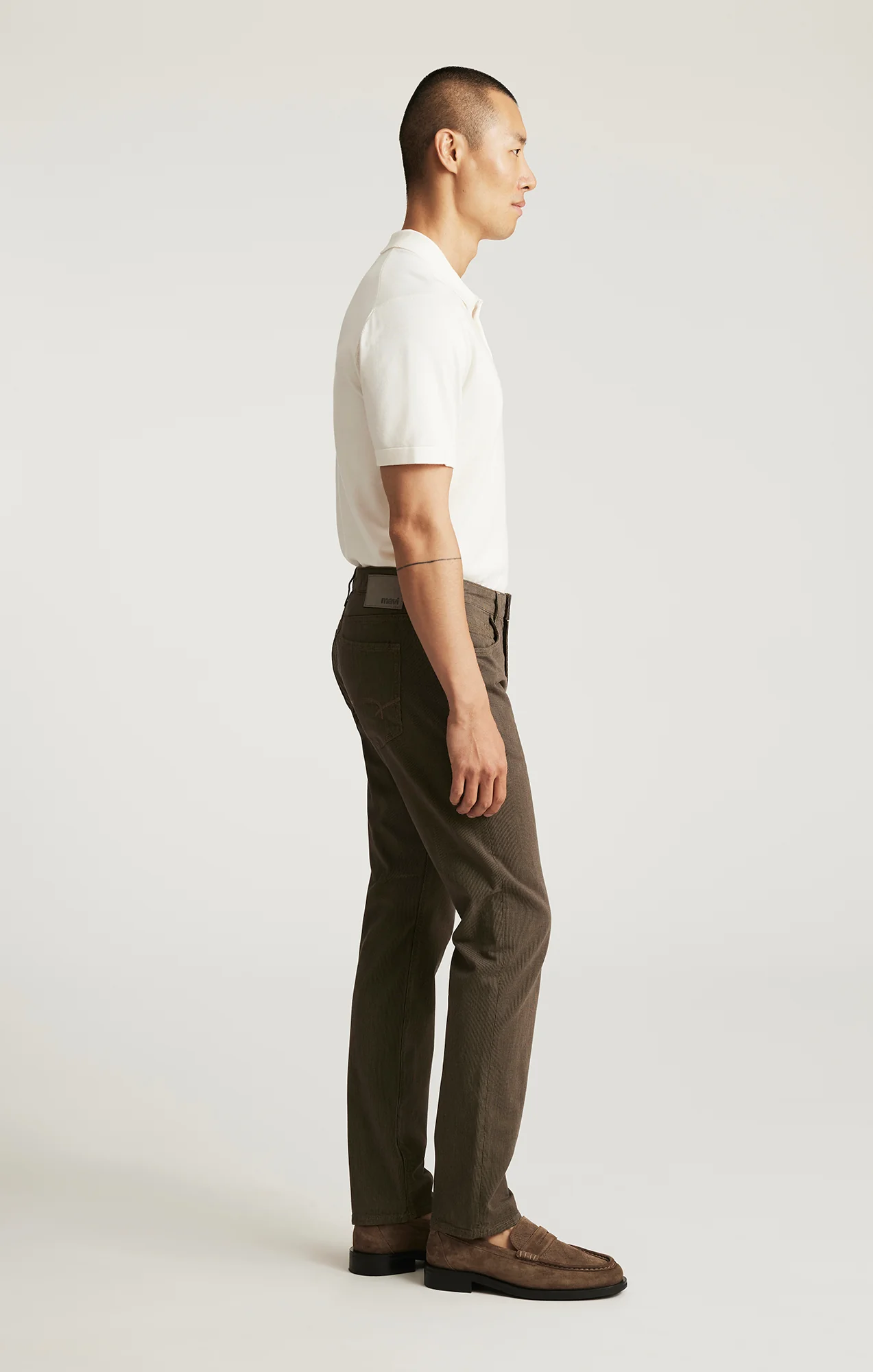 JAKE SLIM LEG IN KHAKI STRIPE - Image 2