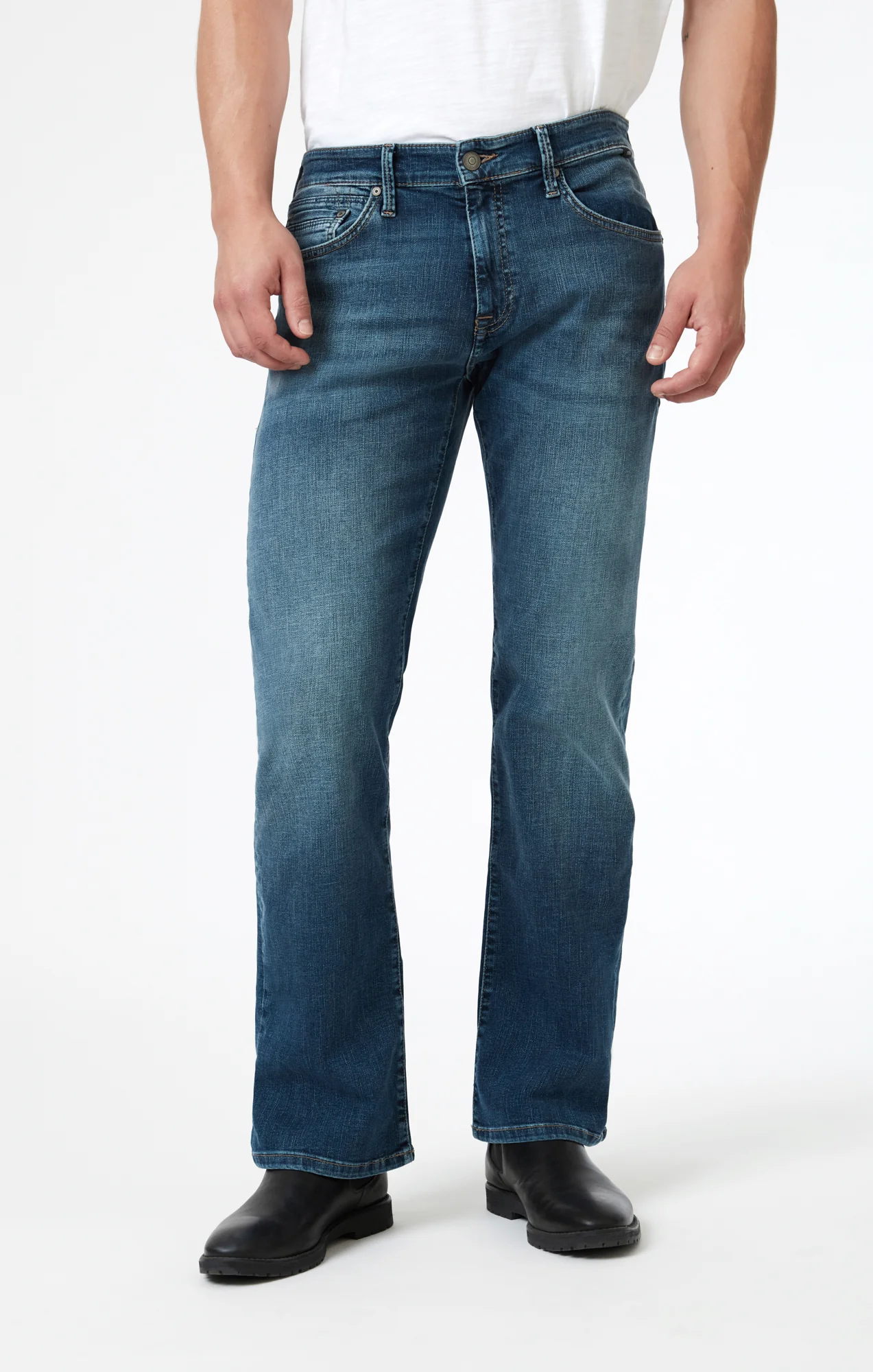 JOSH BOOTCUT IN MID BRUSHED ORGANIC MOVE - Image 7