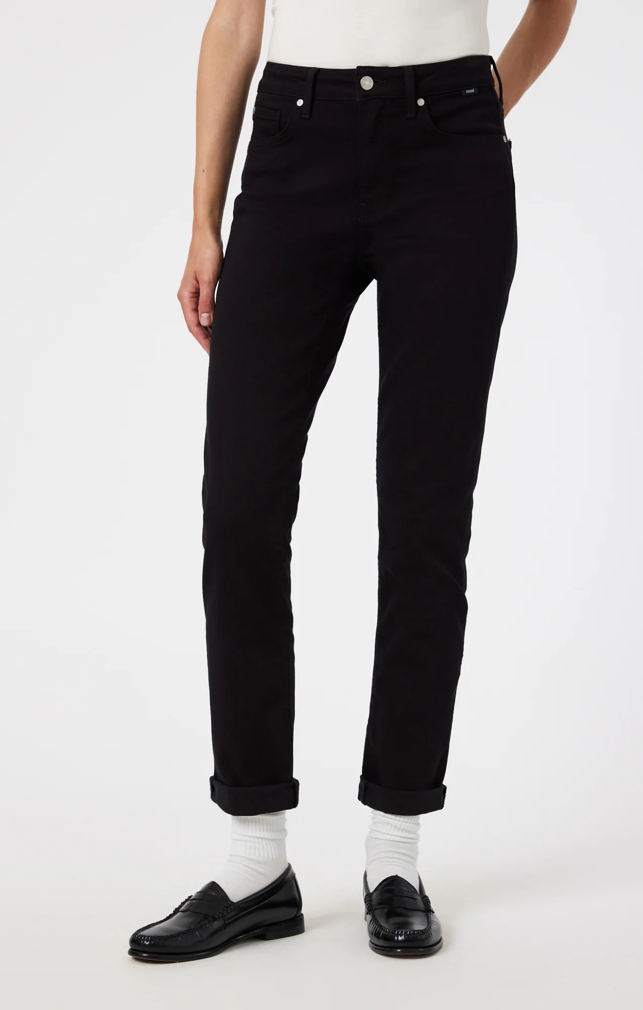 KATHLEEN SLIM BOYFRIEND IN BLACK FEATHER BLUE - Image 4