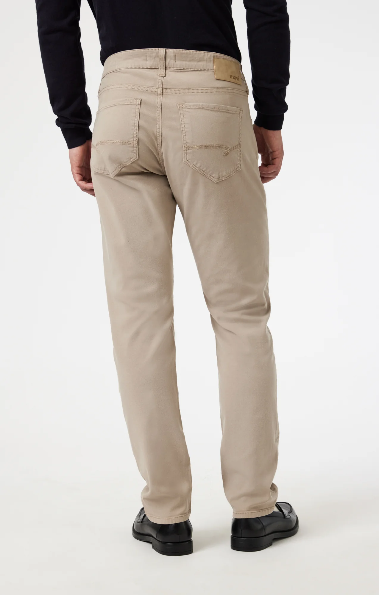 MARCUS SLIM STRAIGHT LEG IN LATTE LUXE TWILL - Image 4