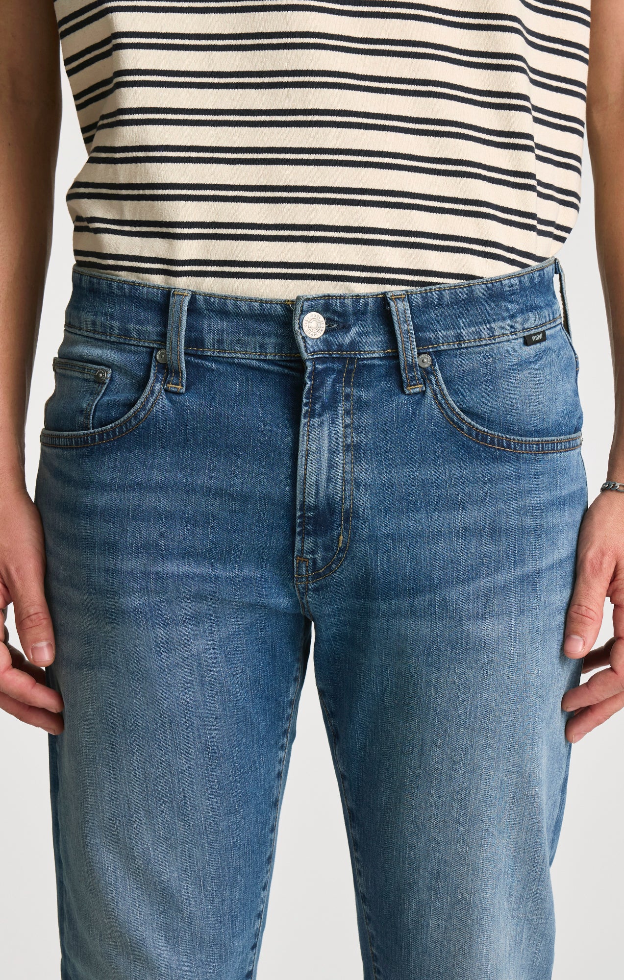 MARCUS SLIM STRAIGHT LEG IN MID VINTAGE SELVEDGE - Image 5