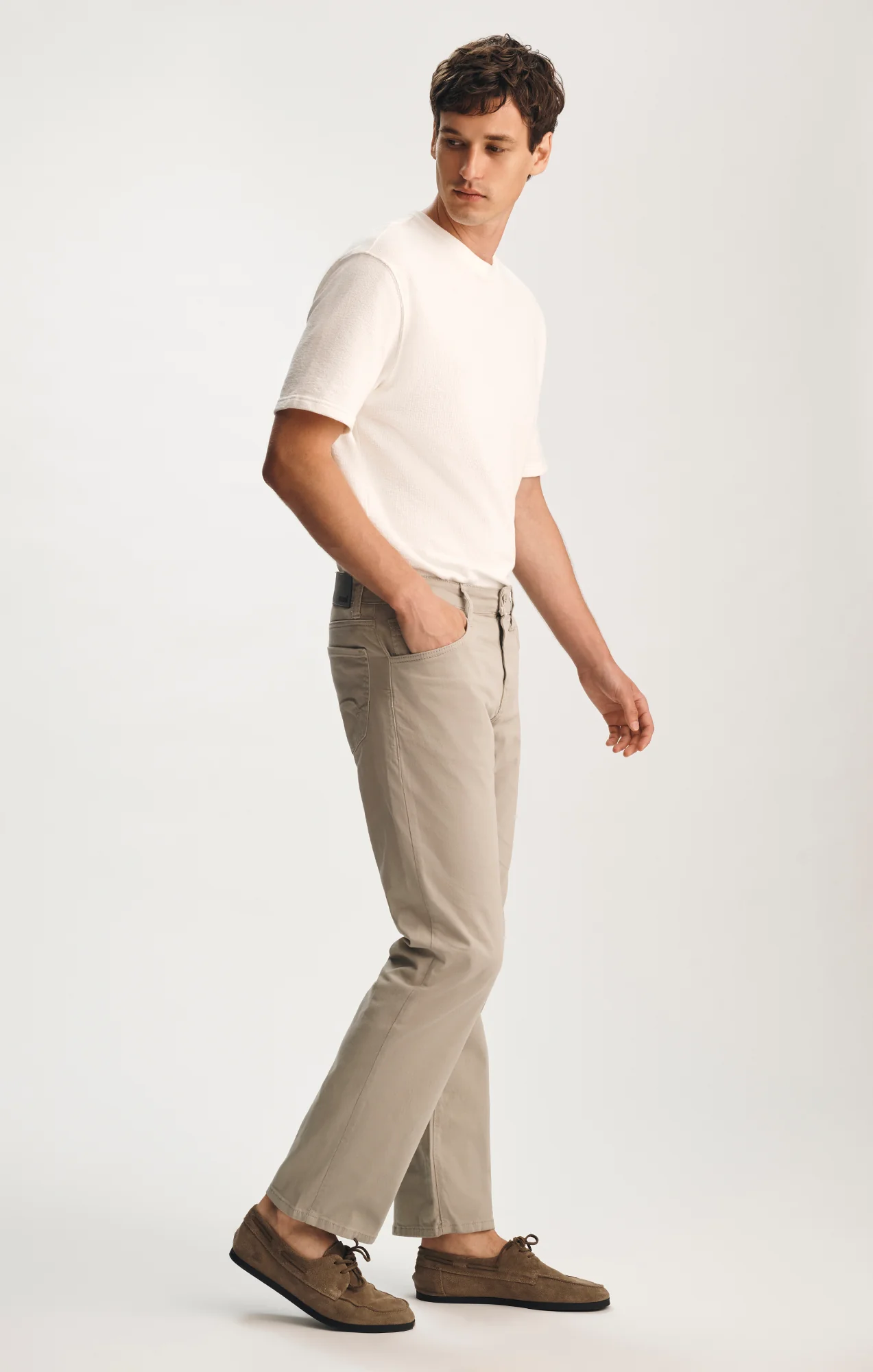 MATT RELAXED STRAIGHT LEG IN SILVER CASUAL TWILL - Image 2