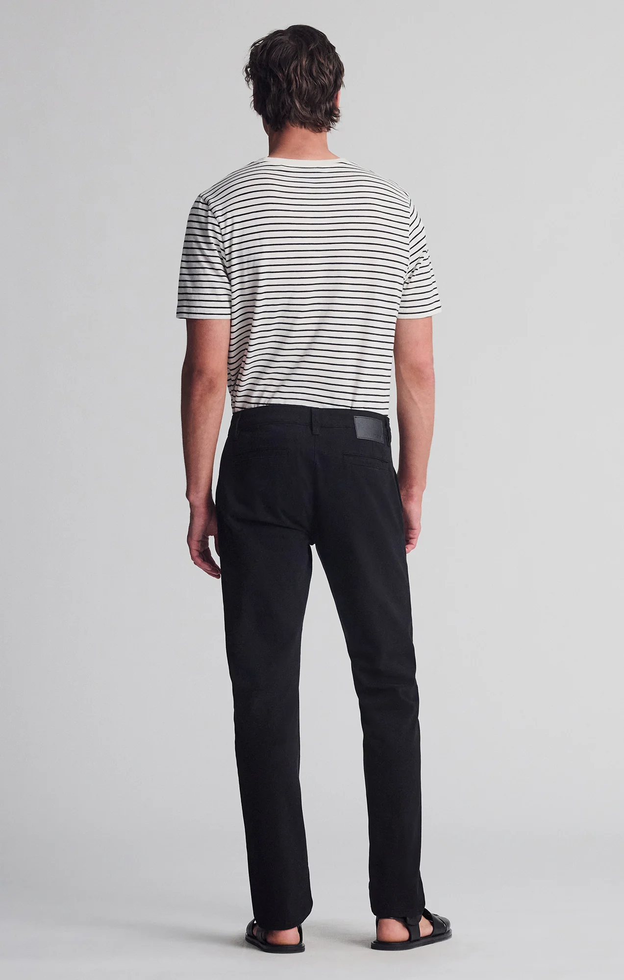 MILTON SLIM STRAIGHT CHINO IN BLACK CASUAL TWILL - Image 2