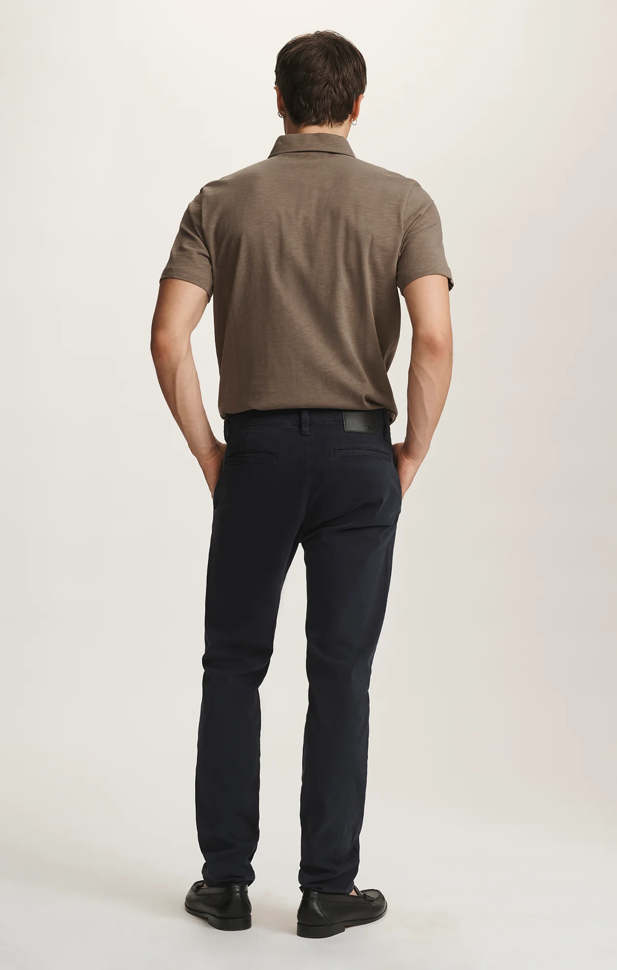 MILTON SLIM STRAIGHT CHINO IN DARK NAVY CASUAL TWILL - Image 2