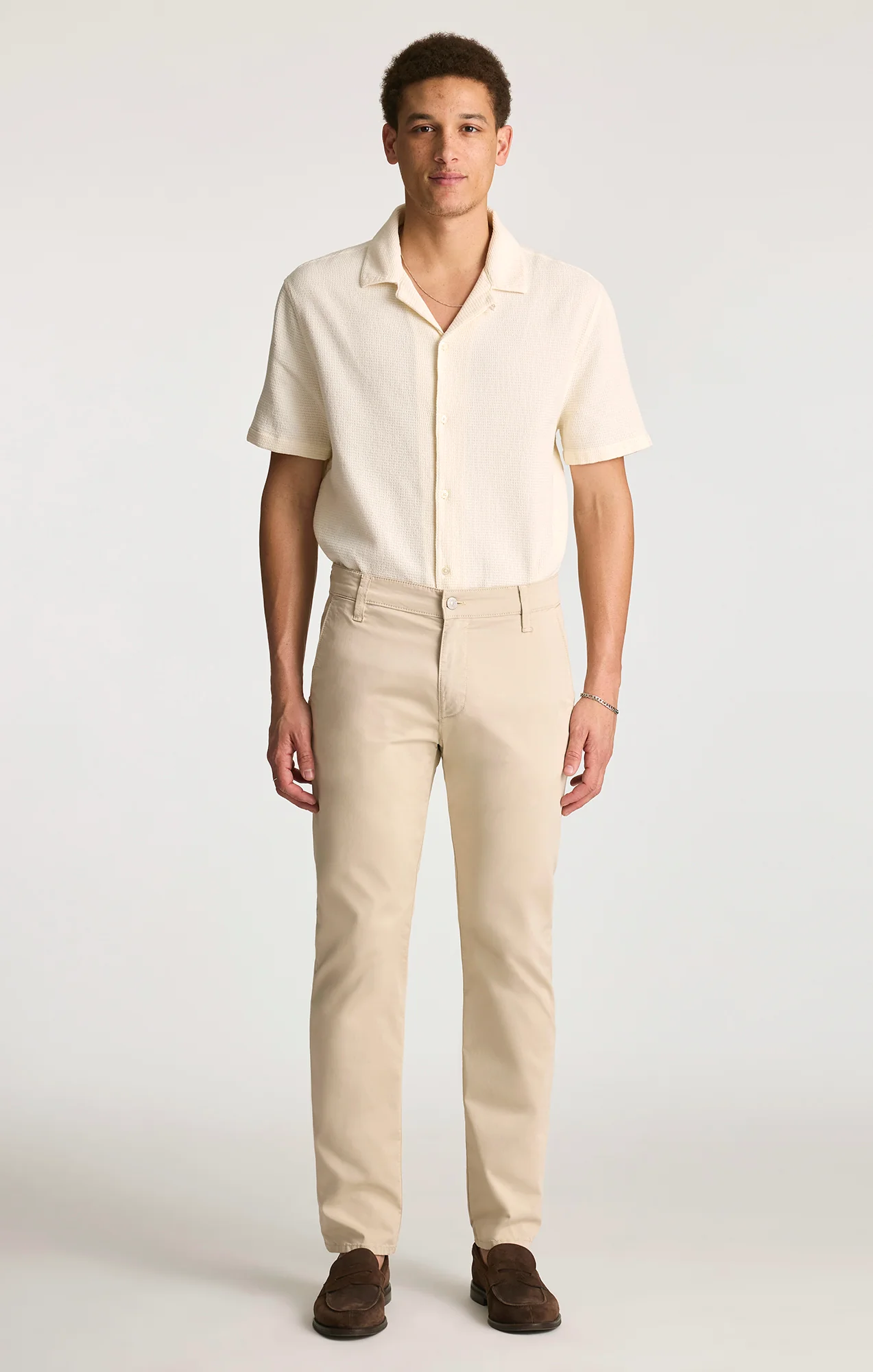 MILTON SLIM STRAIGHT CHINO IN LINEN CITY SMART - Image 4