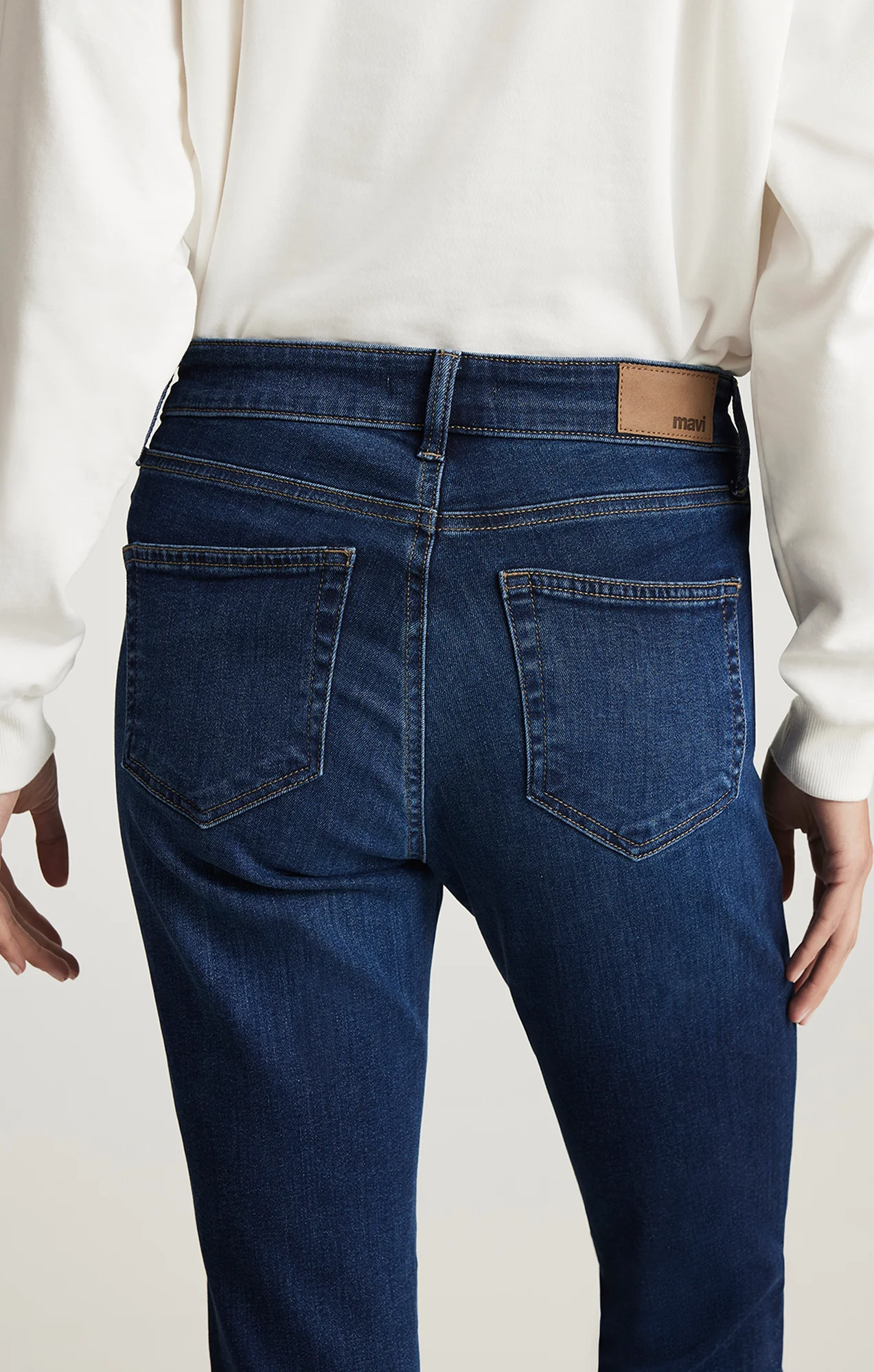 MOLLY BOOTCUT IN DARK BRUSHED TRIBECA - Image 6