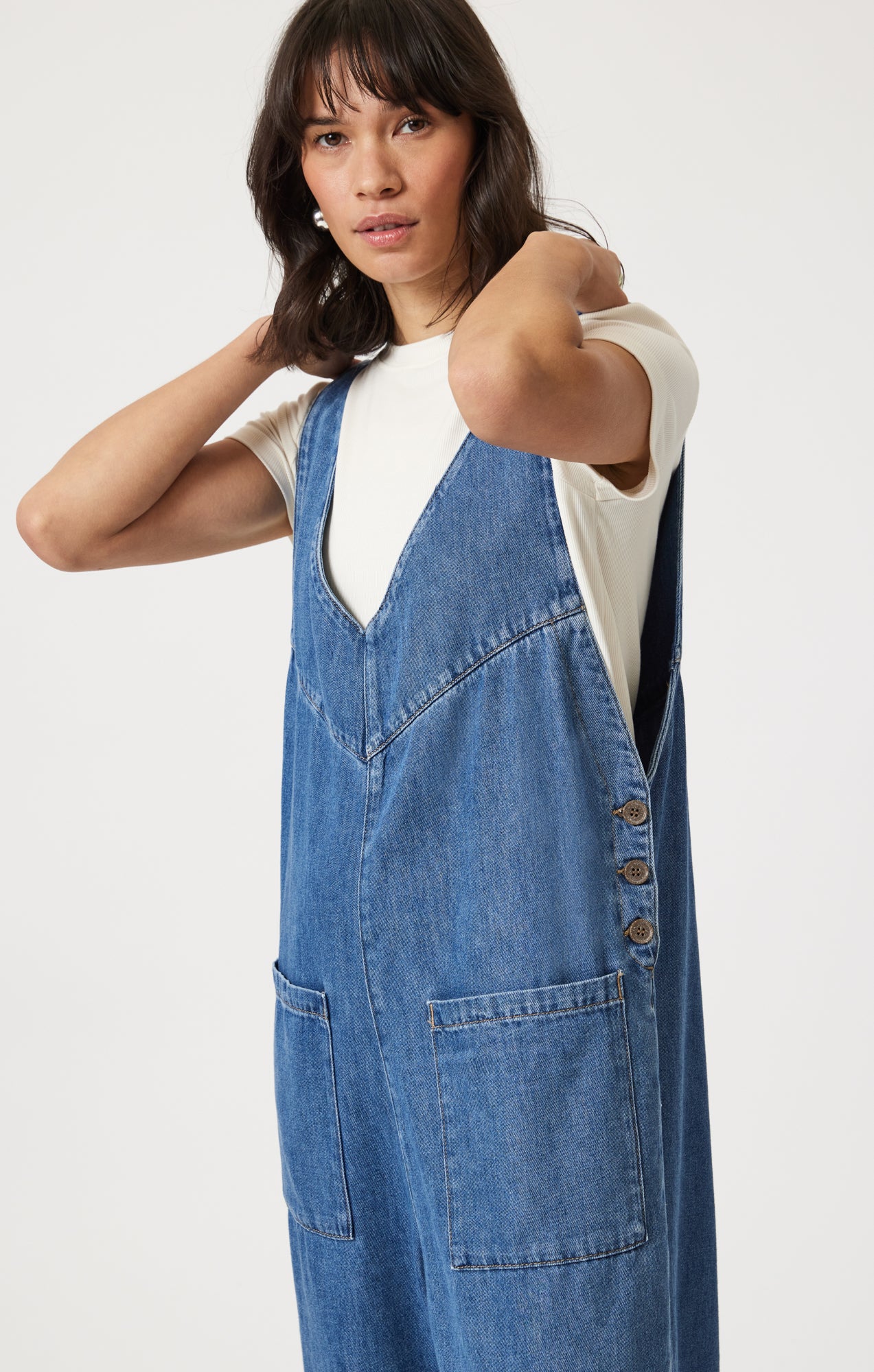 MYRA ROMPER IN MID BLUE WELL BLUE - Image 7