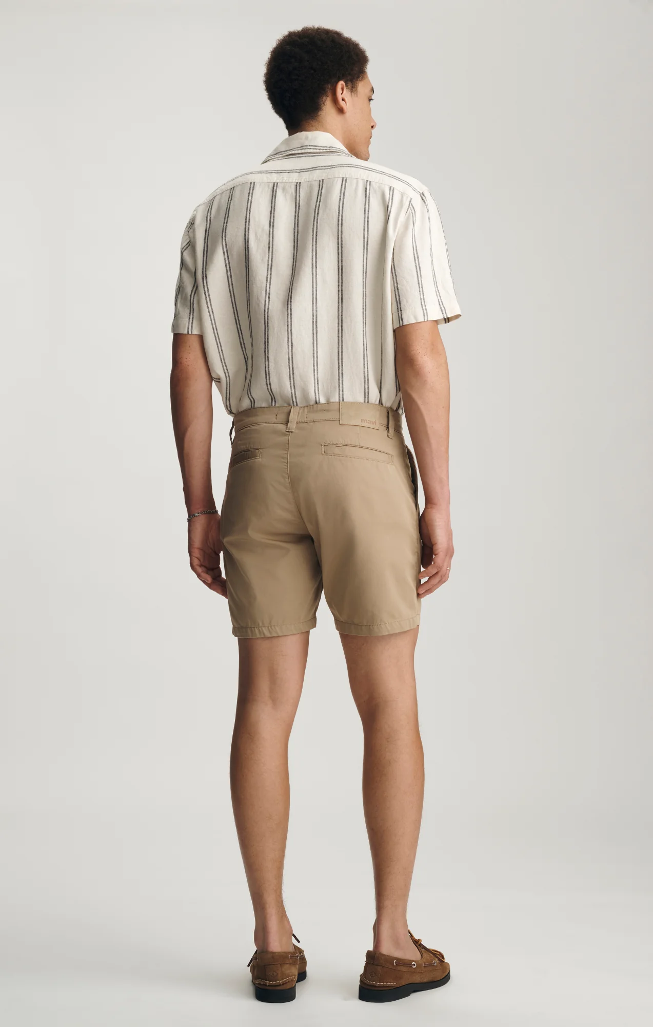 NATE CHINO SHORTS IN OXFORD TAN CITY SMART - Image 3