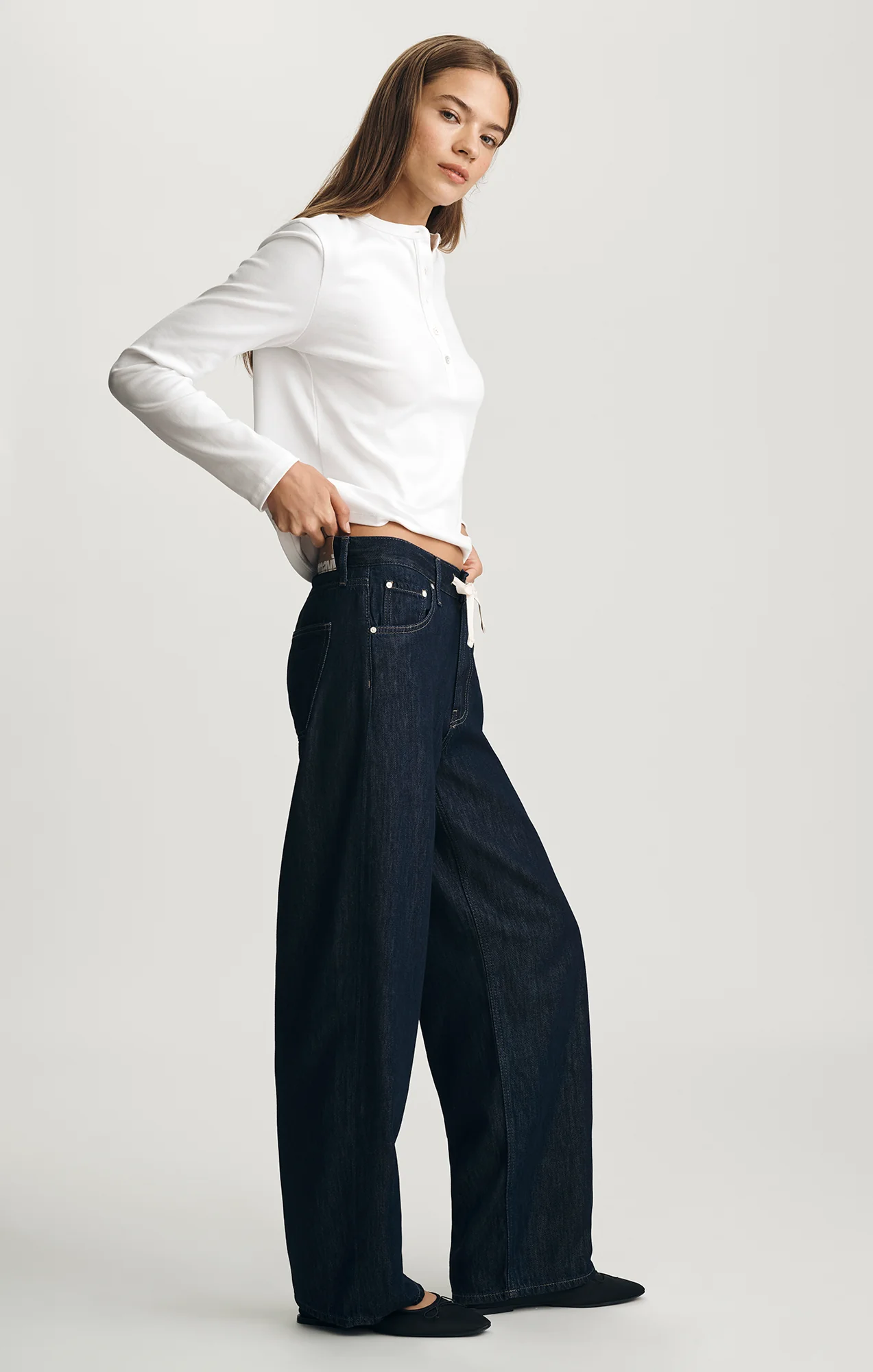 NELLA WIDE LEG IN RINSE WELL BLUE - Image 3