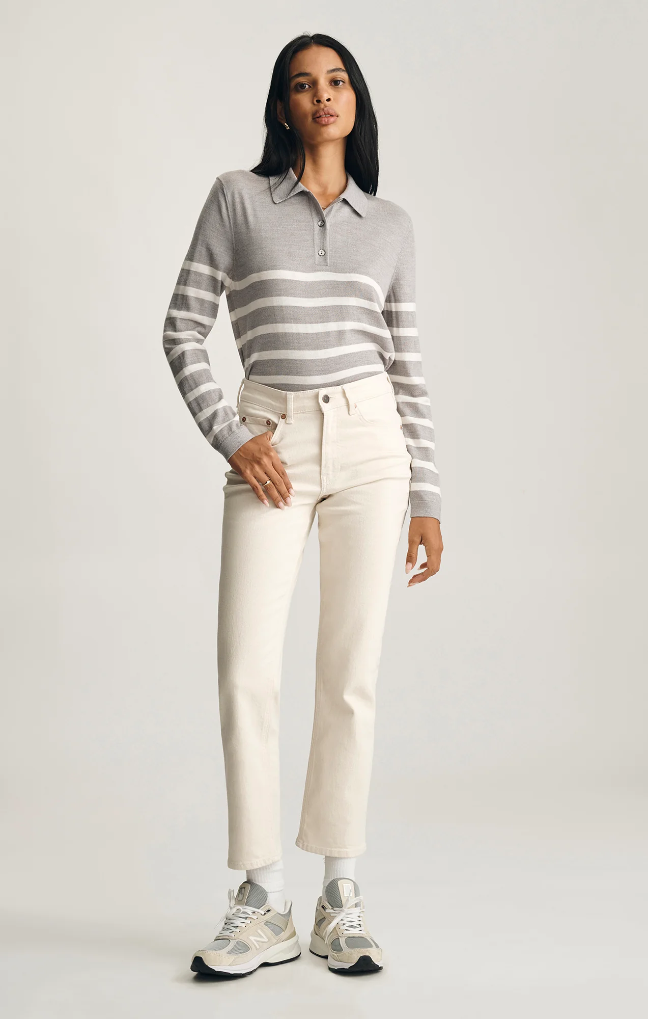 NEW YORK STRAIGHT LEG IN BEIGE CLASSIC BLUE
