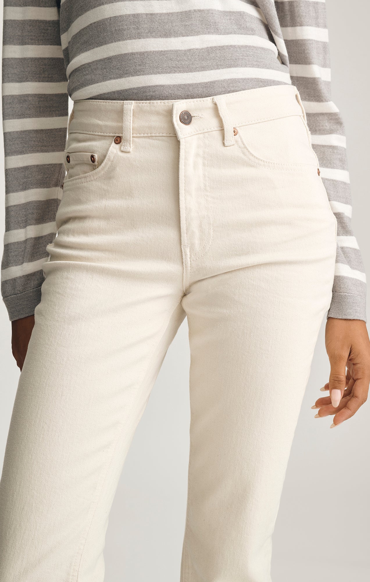 NEW YORK STRAIGHT LEG IN BEIGE CLASSIC BLUE - Image 3