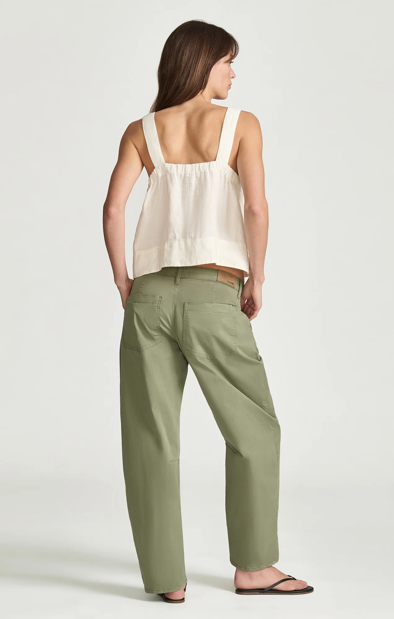 NICA BARREL CHINO IN SEA SPREY SUMMER TWILL - Image 3