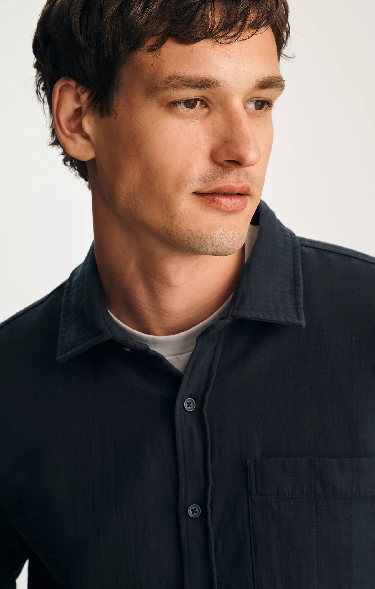 ONE POCKET BUTTON-UP SHIRT IN SKY CAPTAIN - Image 4