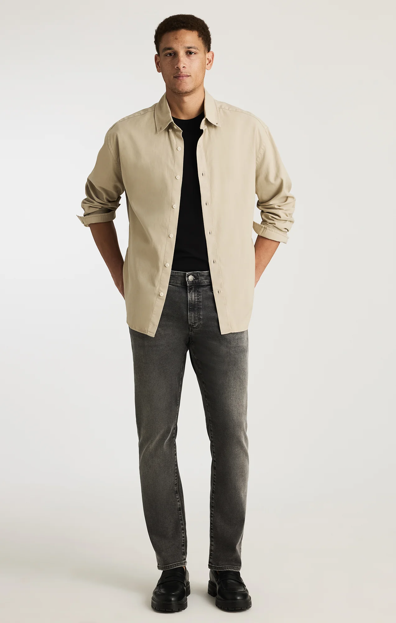 EDITION POCKET BUTTON-UP SHIRT IN LONDON FOG - Image 5