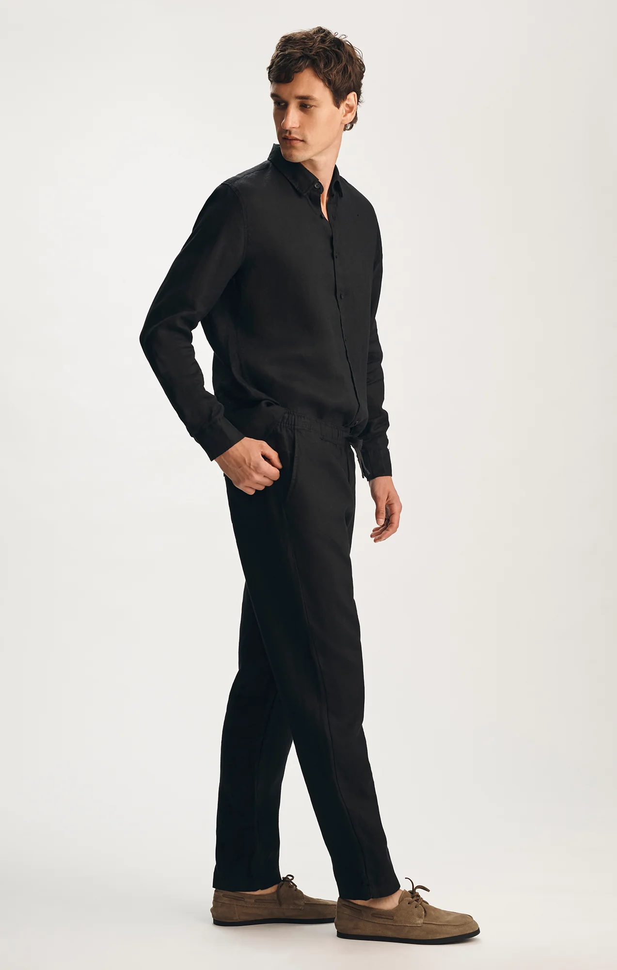 LINEN PANTS IN BLACK - Image 2