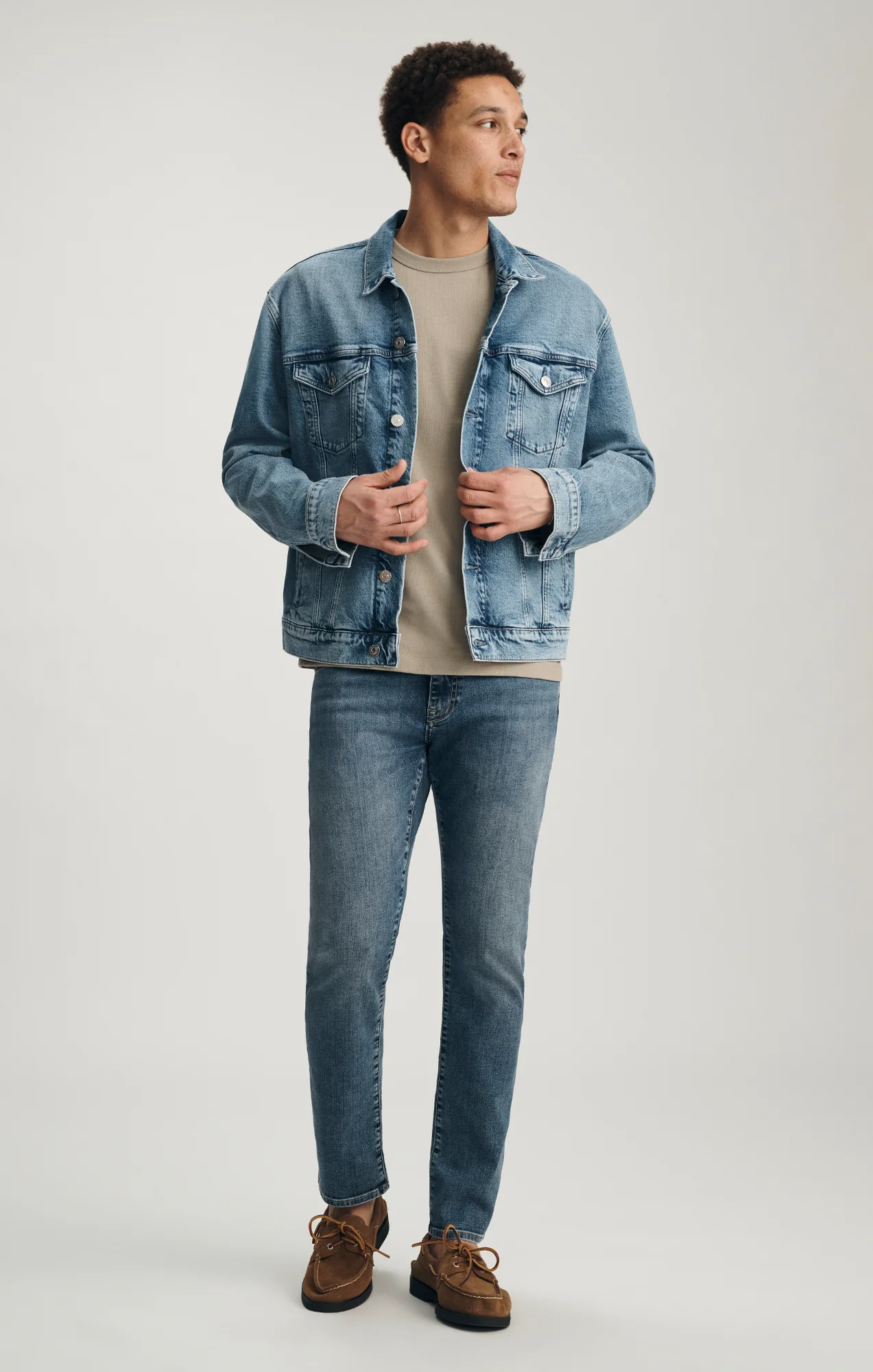 PEDRO DENIM JACKET IN LIGHT CLASSIC BLUE - Image 5