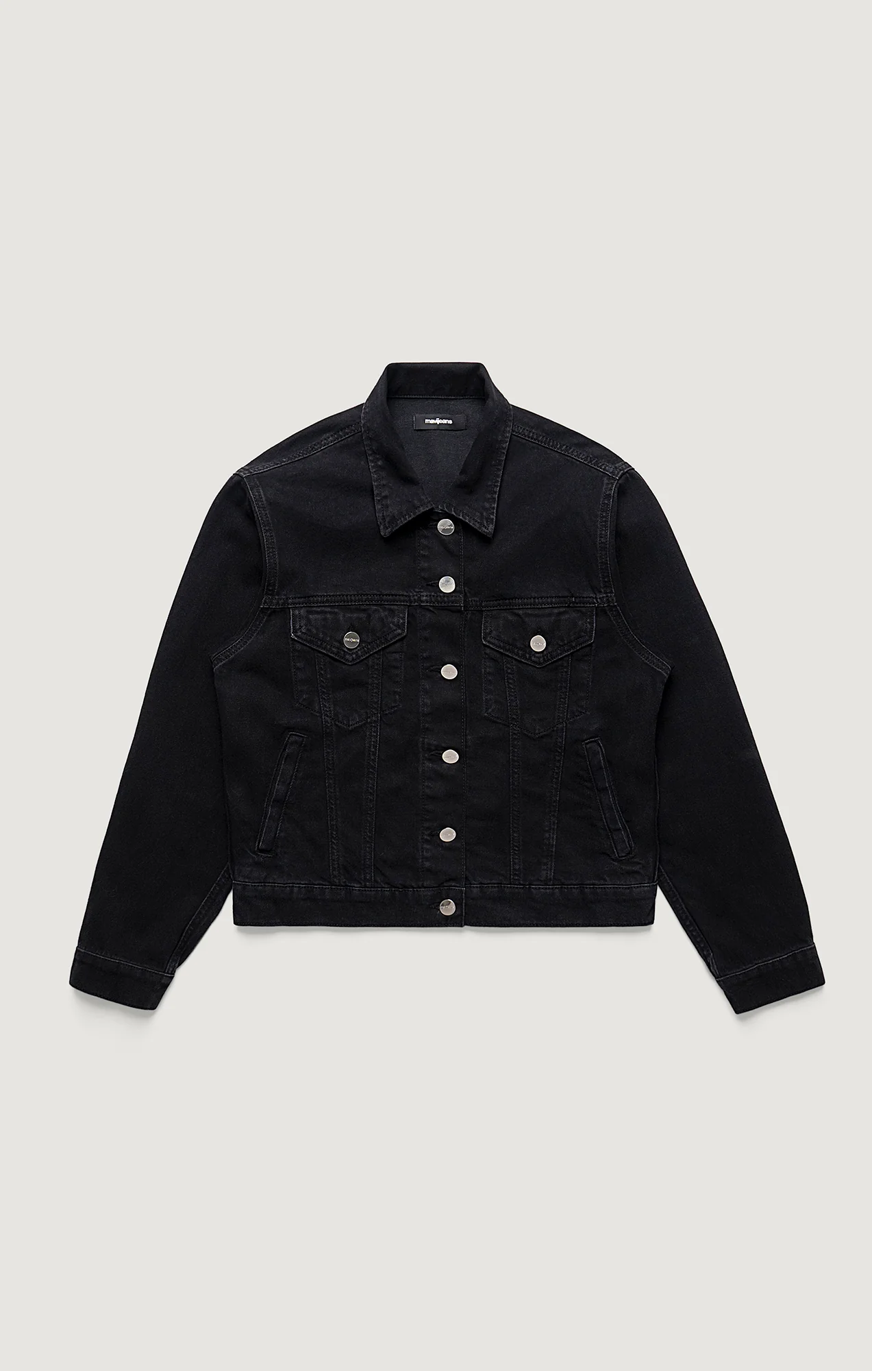 RUBY DENIM JACKET IN DARK SMOKE ICON - Image 6