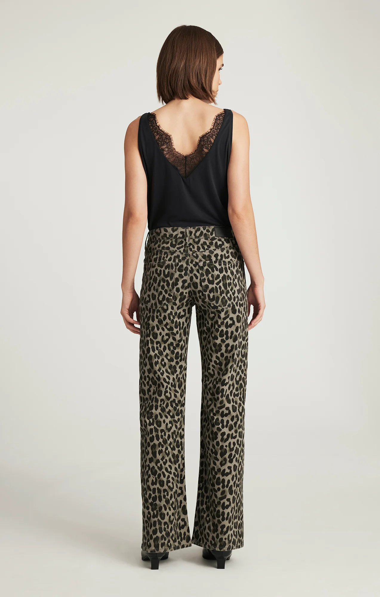 SABRINA WIDE LEG IN GREEN LEO DENIM - Image 3