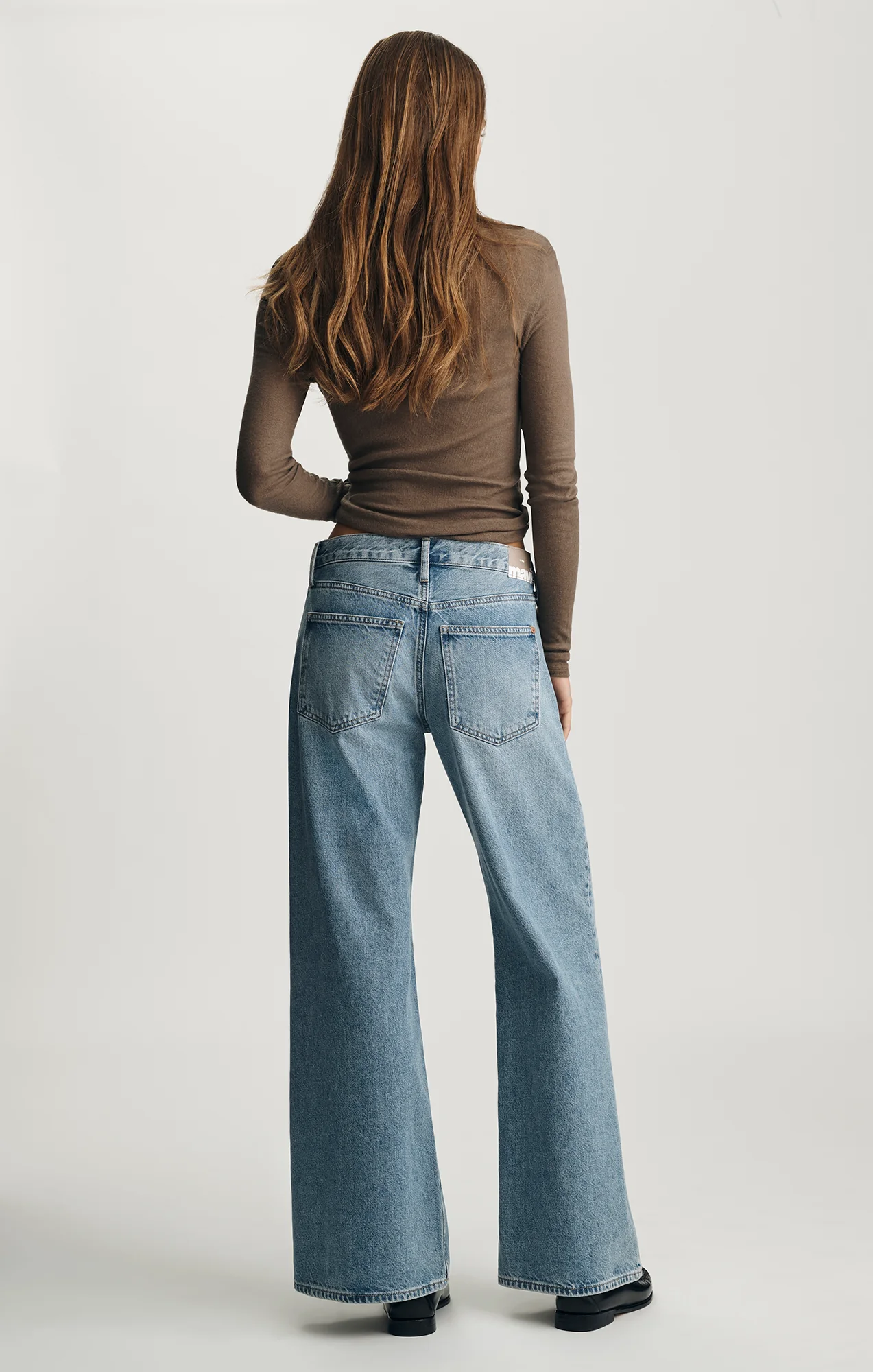 SANDY WIDE LEG IN MID USED CLASSIC DENIM - Image 3