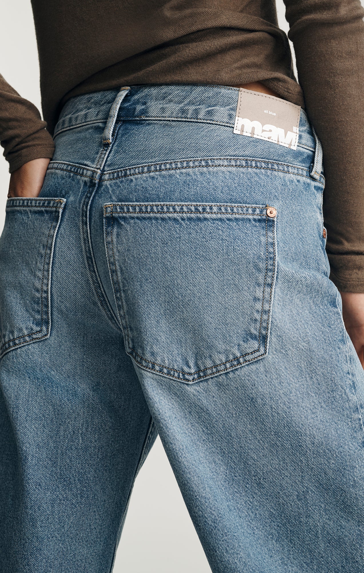 SANDY WIDE LEG IN MID USED CLASSIC DENIM - Image 5