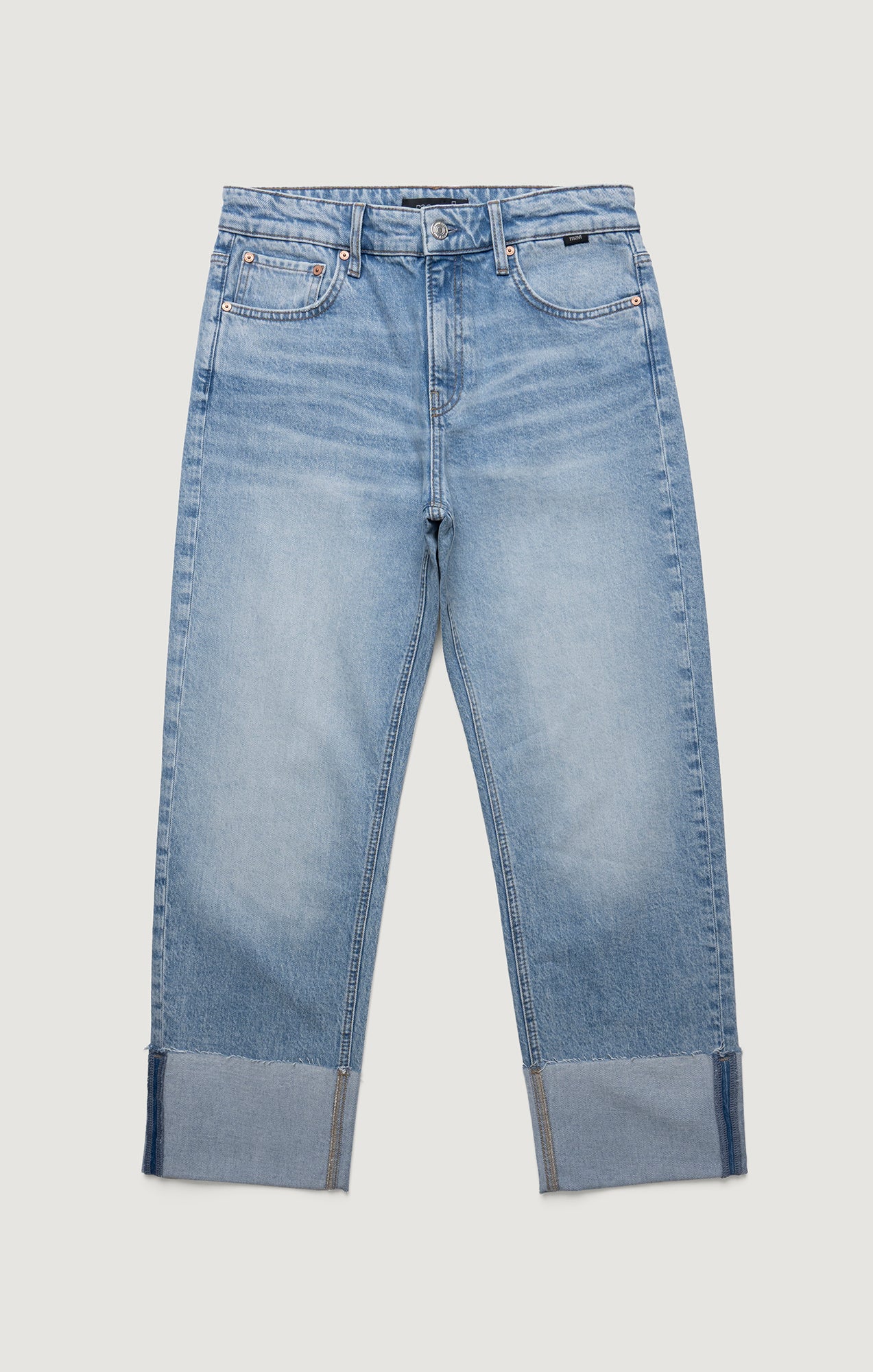 SAVANNAH CUFFED STRAIGHT LEG IN LIGHT BRUSHED CLASSIC BLUE - Image 7