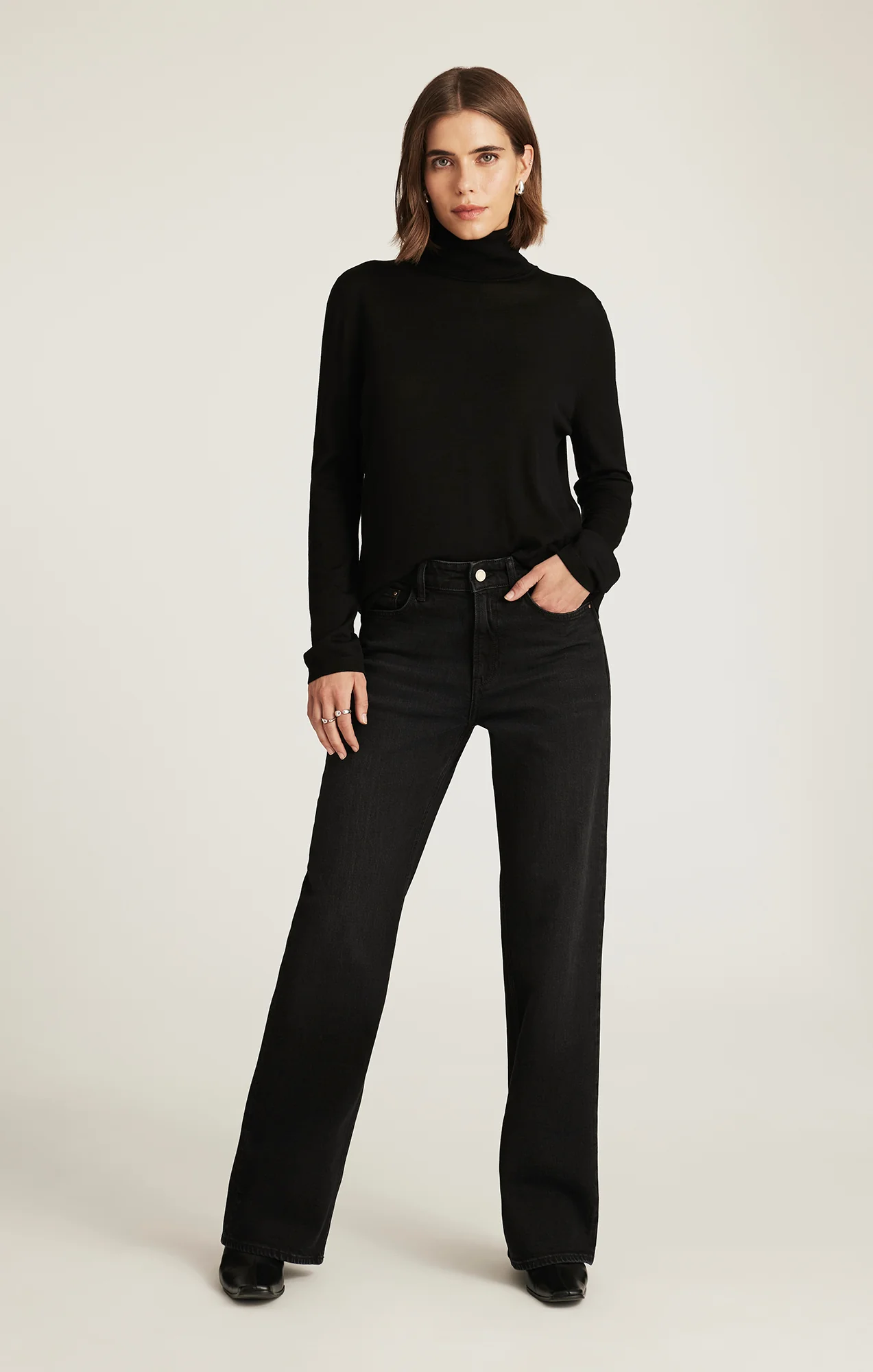 TAYLOR STRAIGHT LEG IN DARK SMOKE GOLD PREMIUM