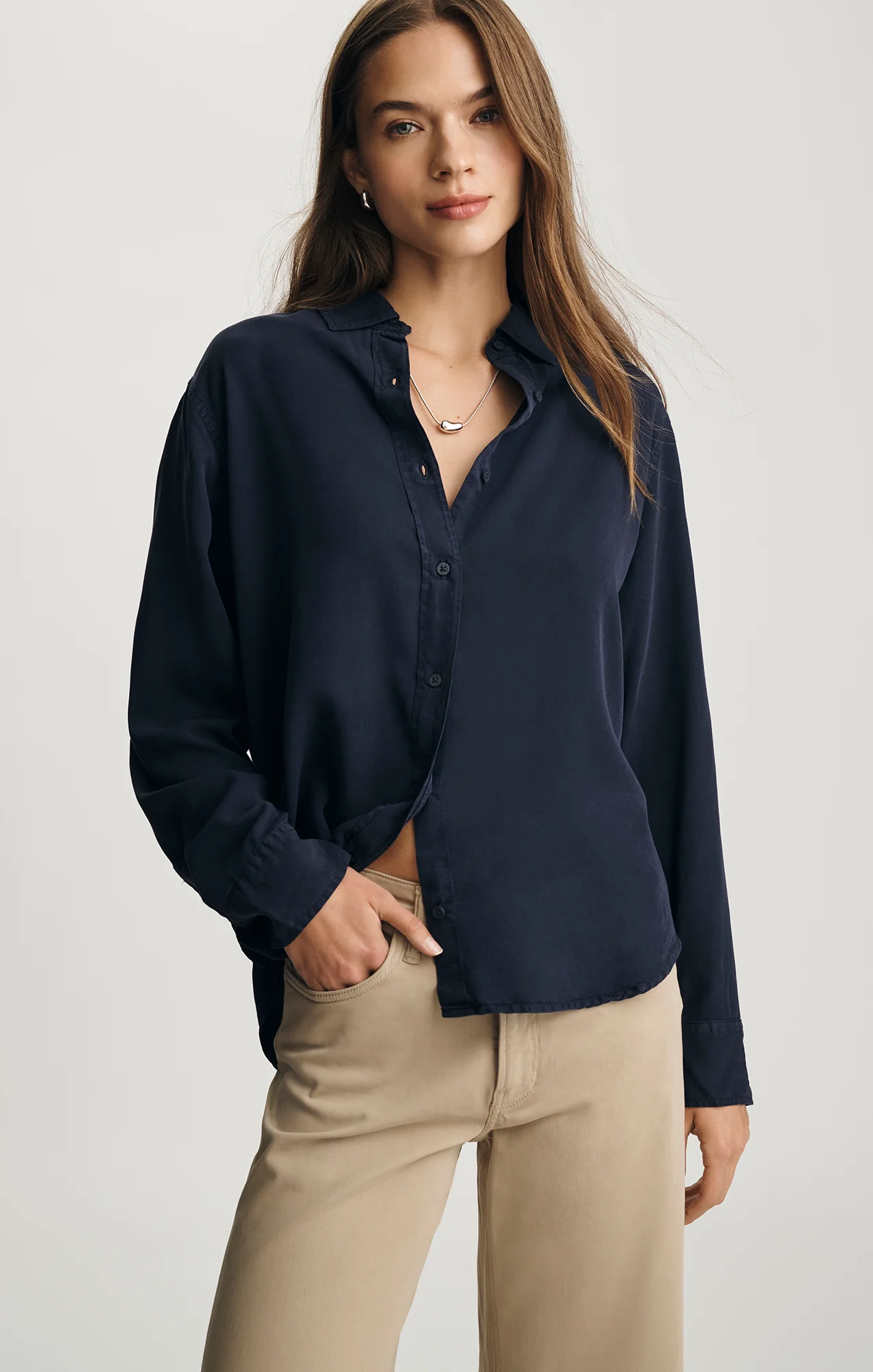 EDITION TENCEL™ BUTTON-UP SHIRT IN INKLING