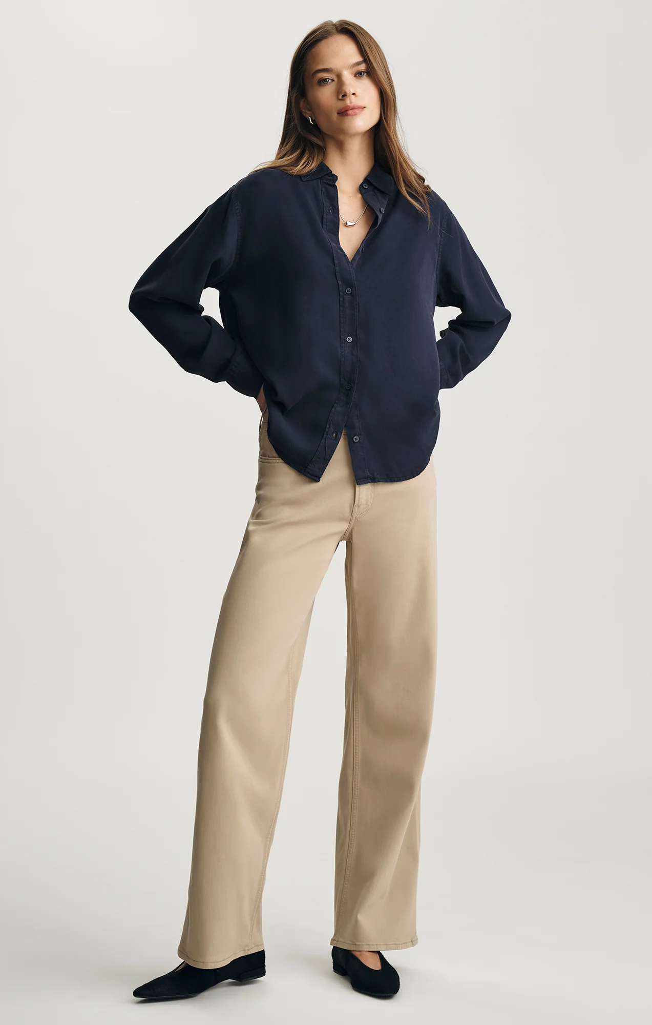 EDITION TENCEL™ BUTTON-UP SHIRT IN INKLING - Image 5