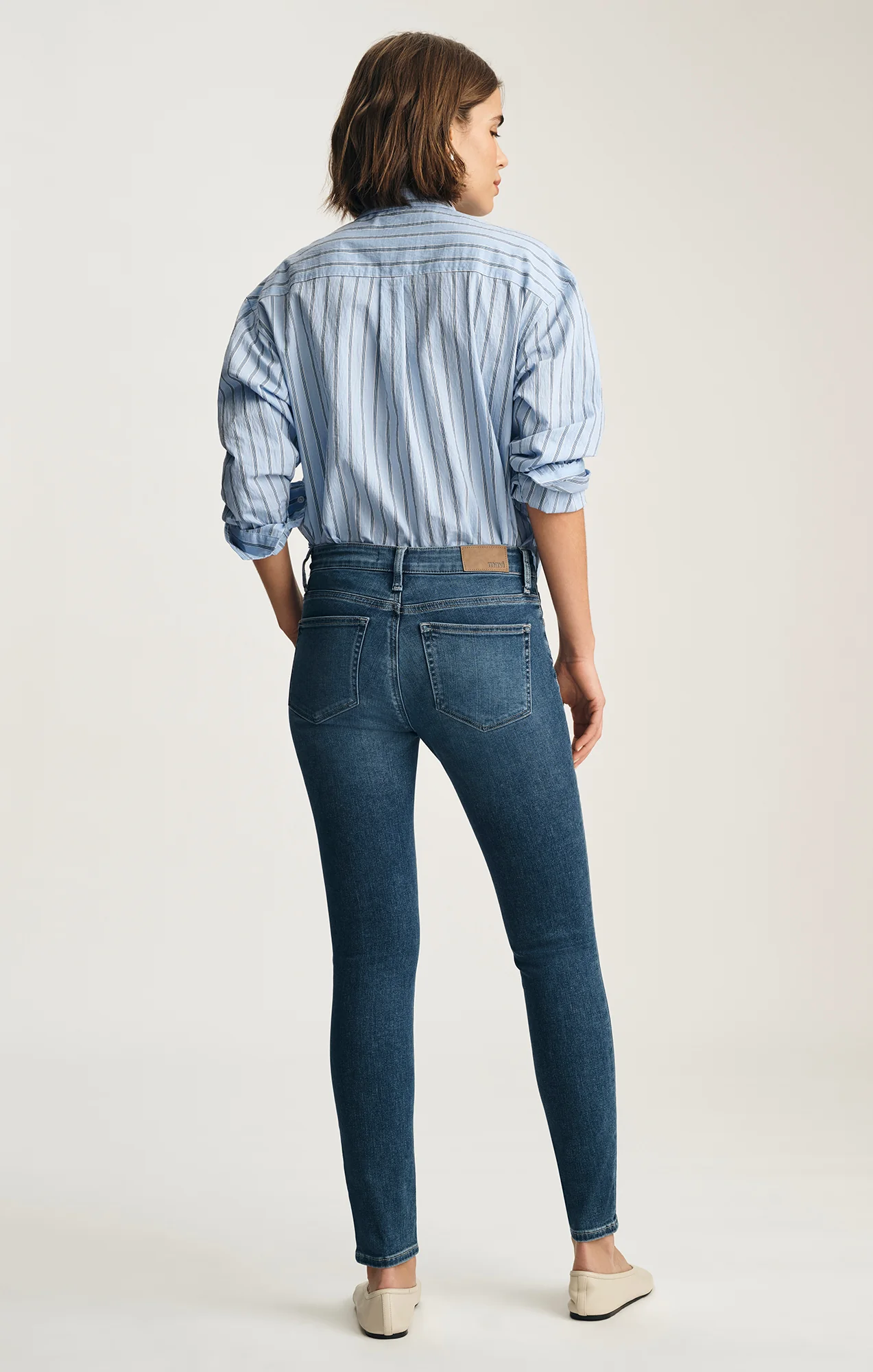 TESS SKINNY IN DARK BRUSHED  FEATHER LUXE - Image 2