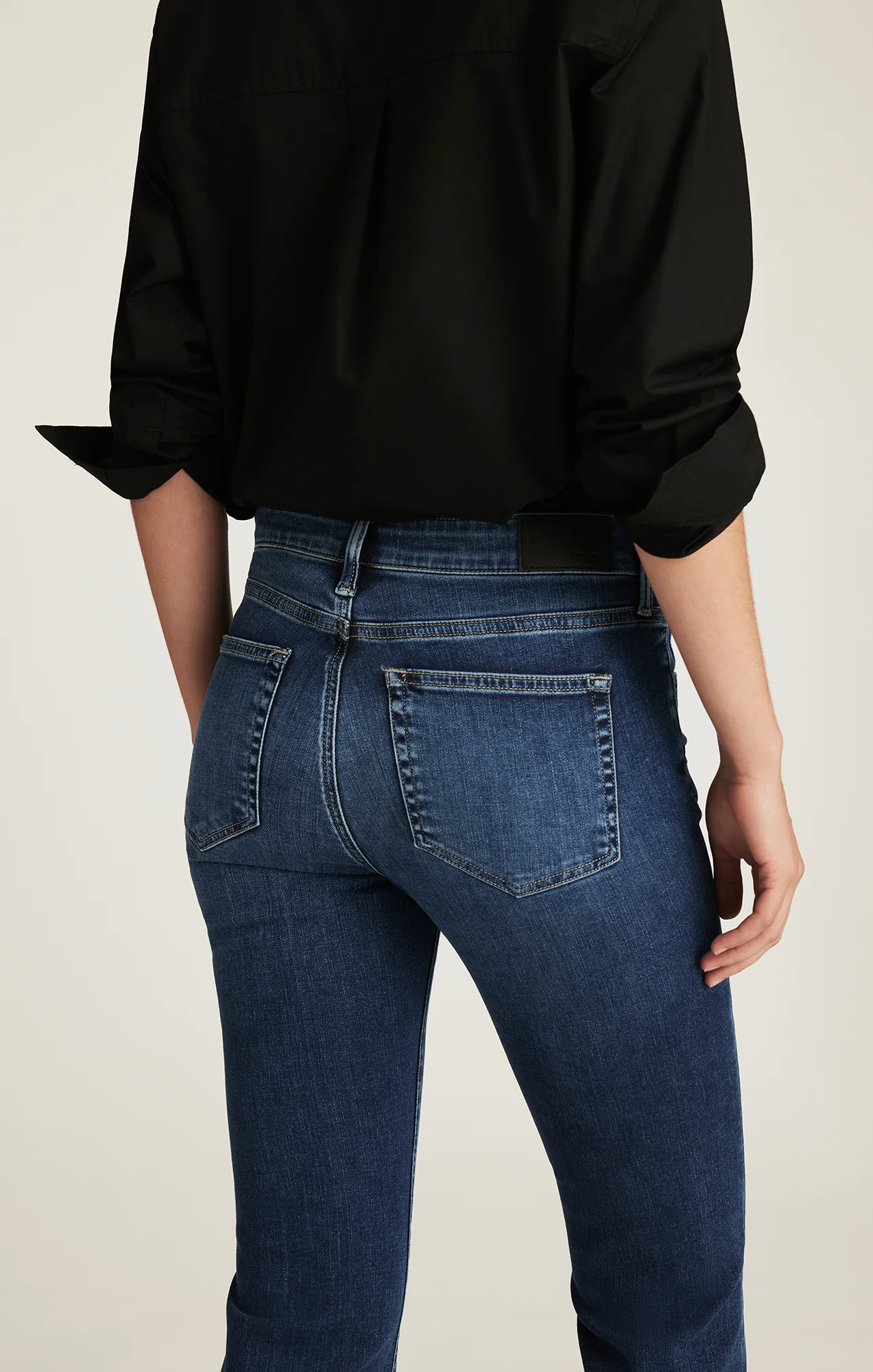 VICKY BOOTCUT IN DARK BRUSHED FEATHER LUXE - Image 6