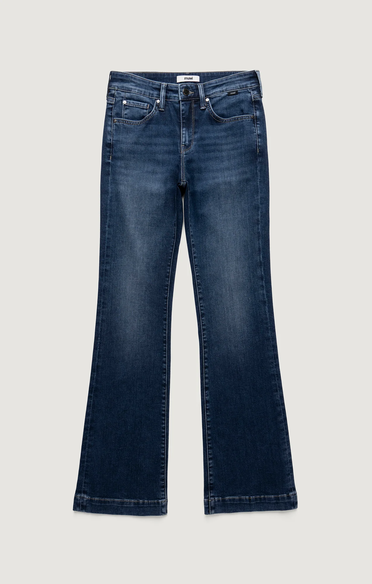 VICKY BOOTCUT IN DARK BRUSHED FEATHER LUXE - Image 7