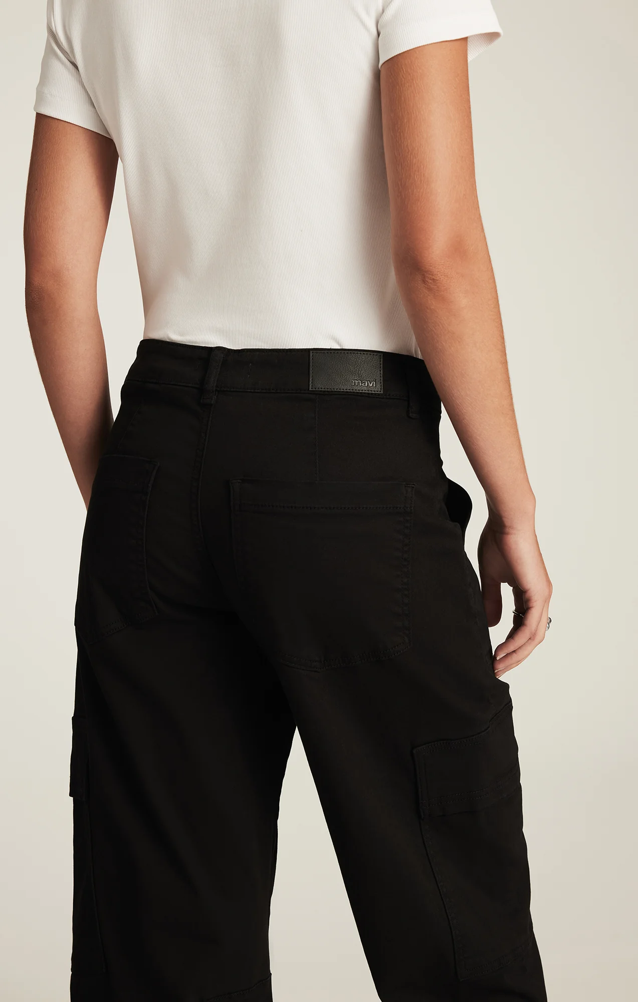 VINNIE BARREL CARGO IN BLACK CASUAL TWILL - Image 5