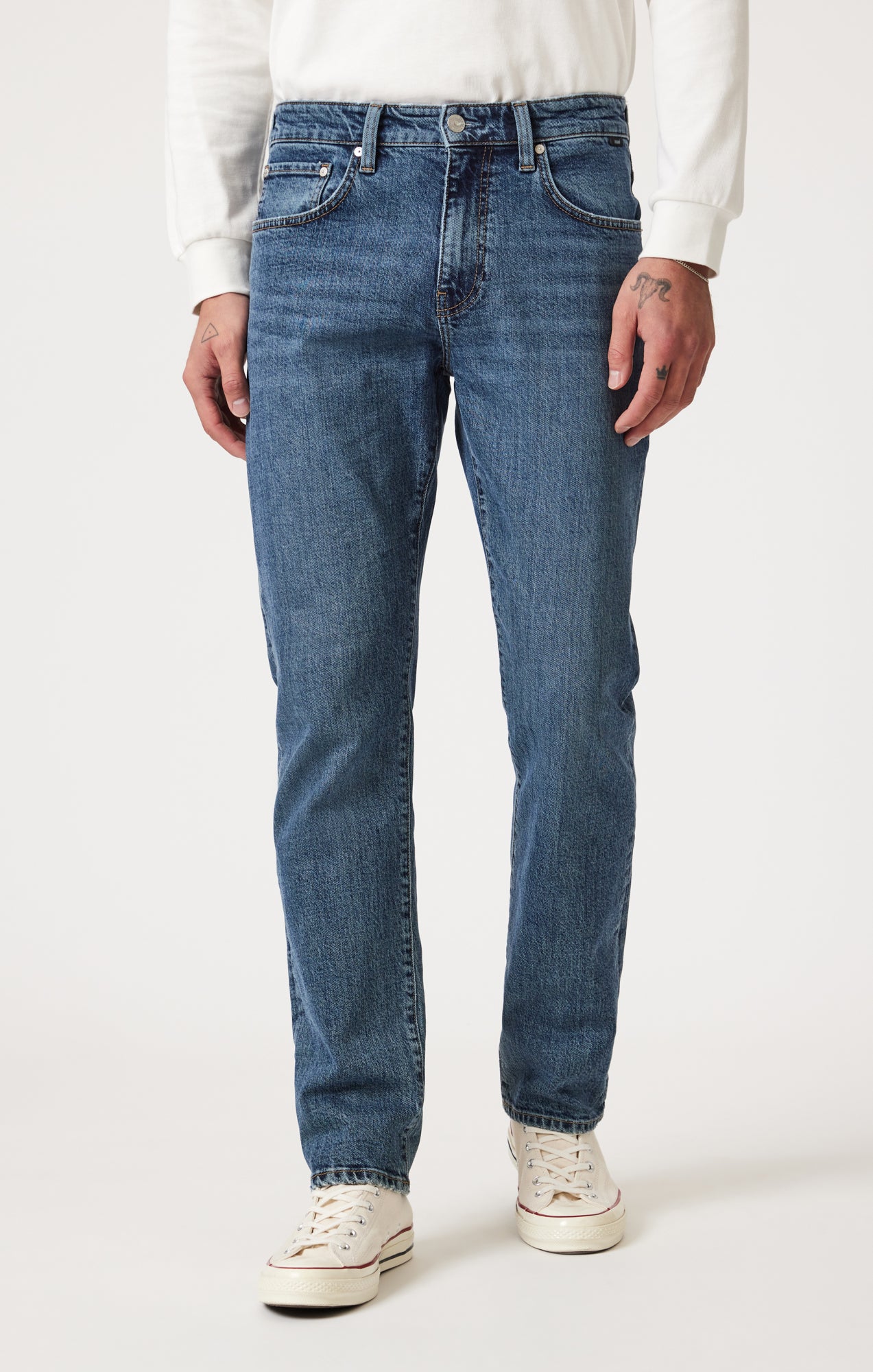 ZACH STRAIGHT LEG IN DARK FADED CLASSIC BLUE - Image 5